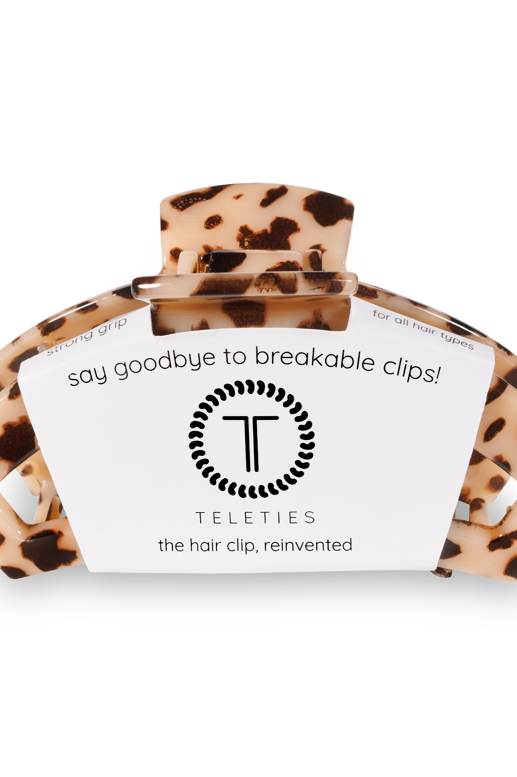 Open Hair Clip | Large | Blonde Tortoise