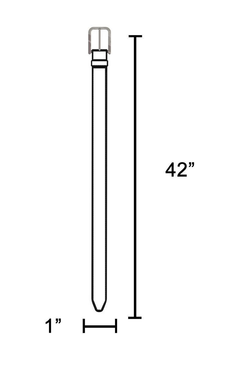 Enamel Buckle Faux Leather Belt