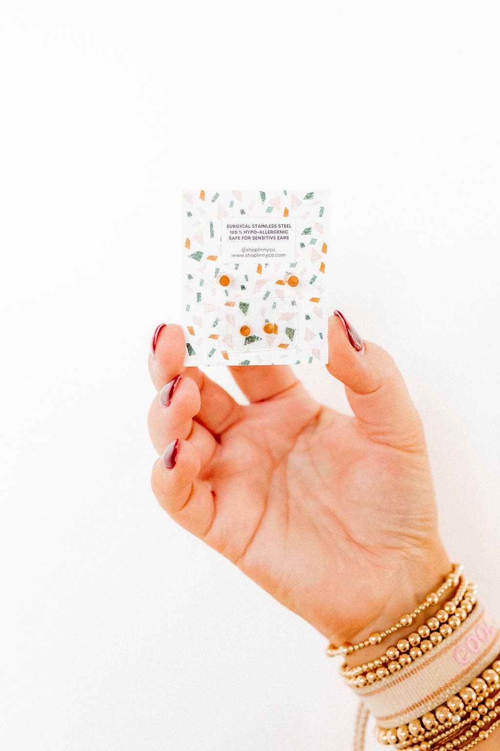 Screwback Stud Earrings - Stella