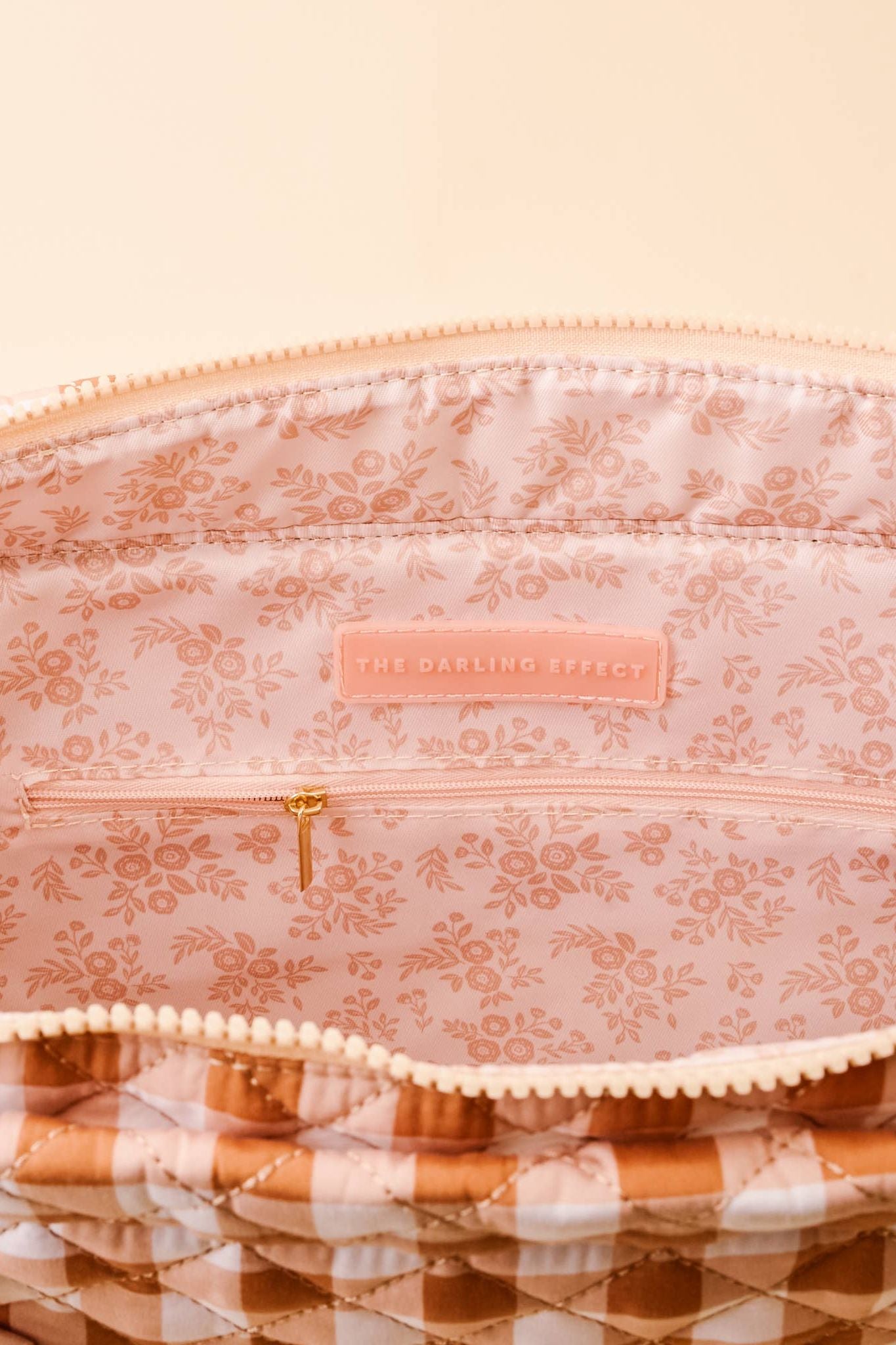 The Everyday Quilted Tote Bag-Maple Gingham