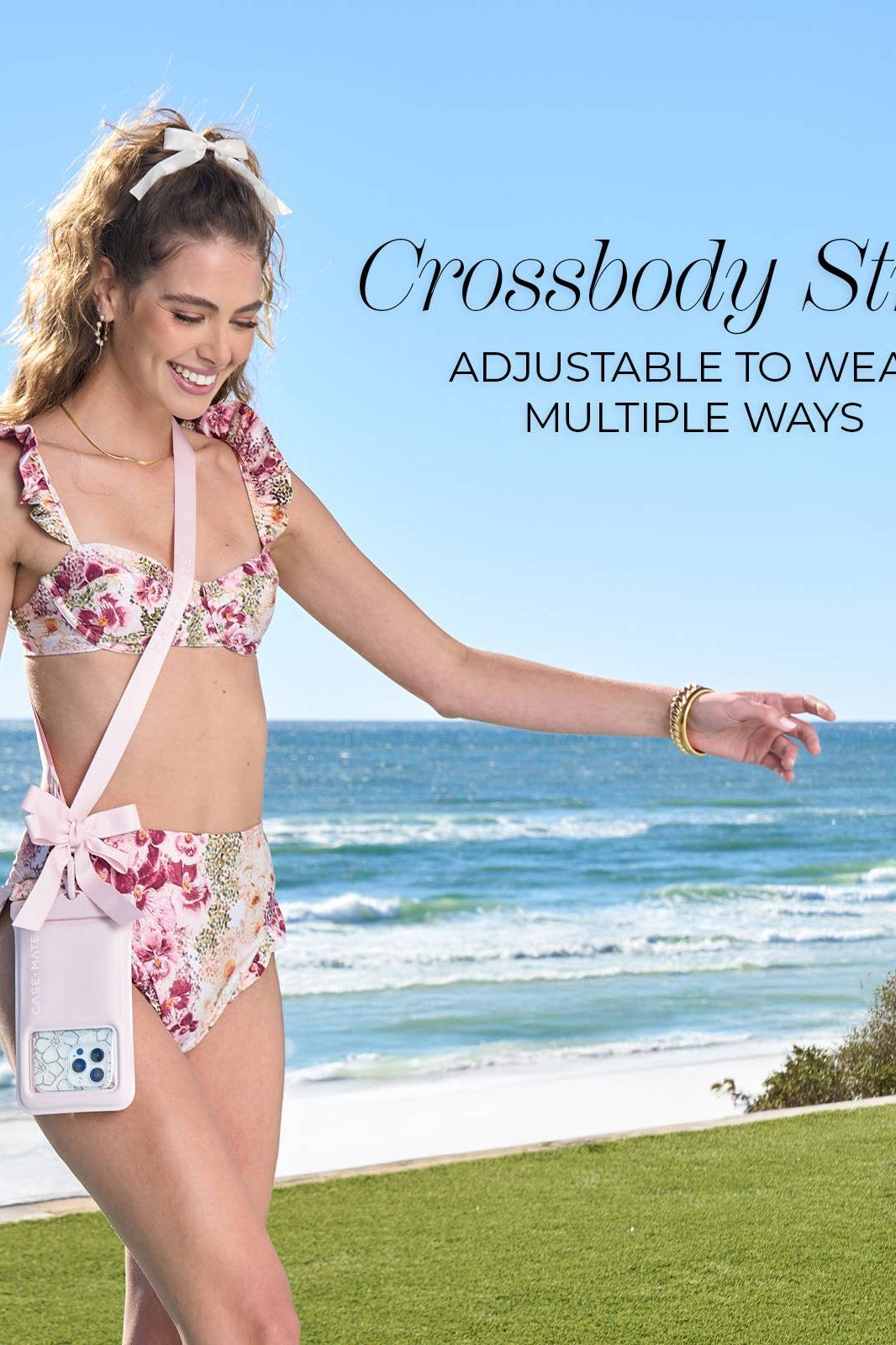 Ballet Pink Bow Waterproof Floating Pouch