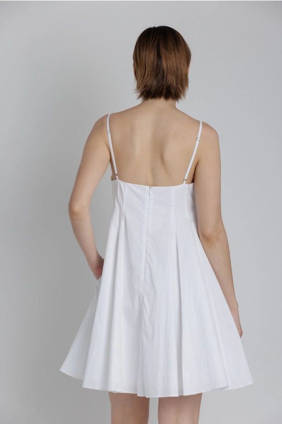 Just Add Sandals Tie Front Mini Dress with Spaghetti Straps and Pockets