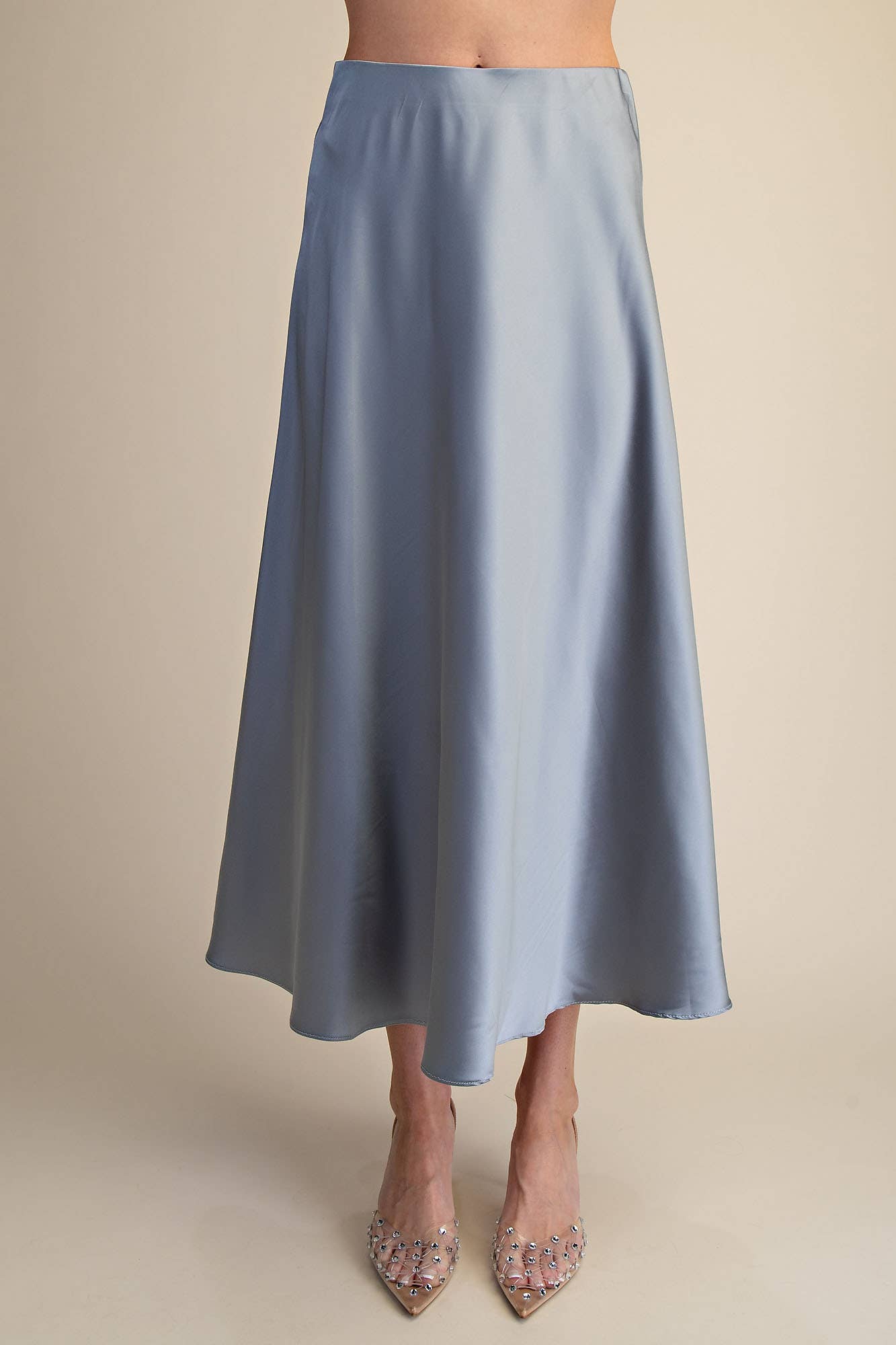 Swing Me Around Satin Skirt