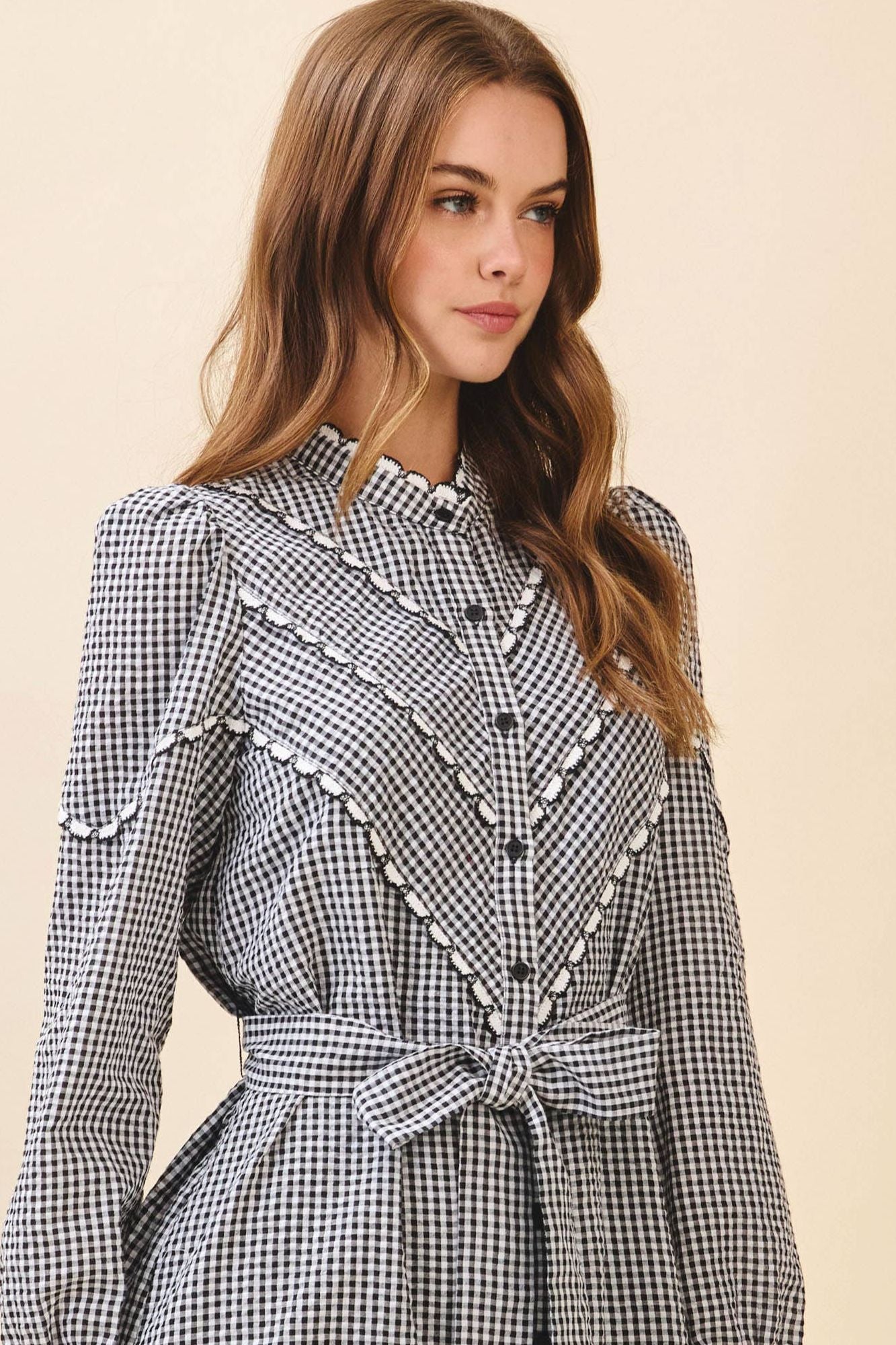 GiGi Gingham Ruffle Dress
