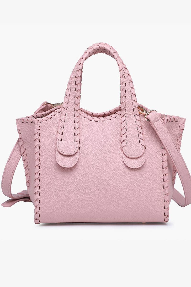 Marla Whipstitch Shaped Satchel