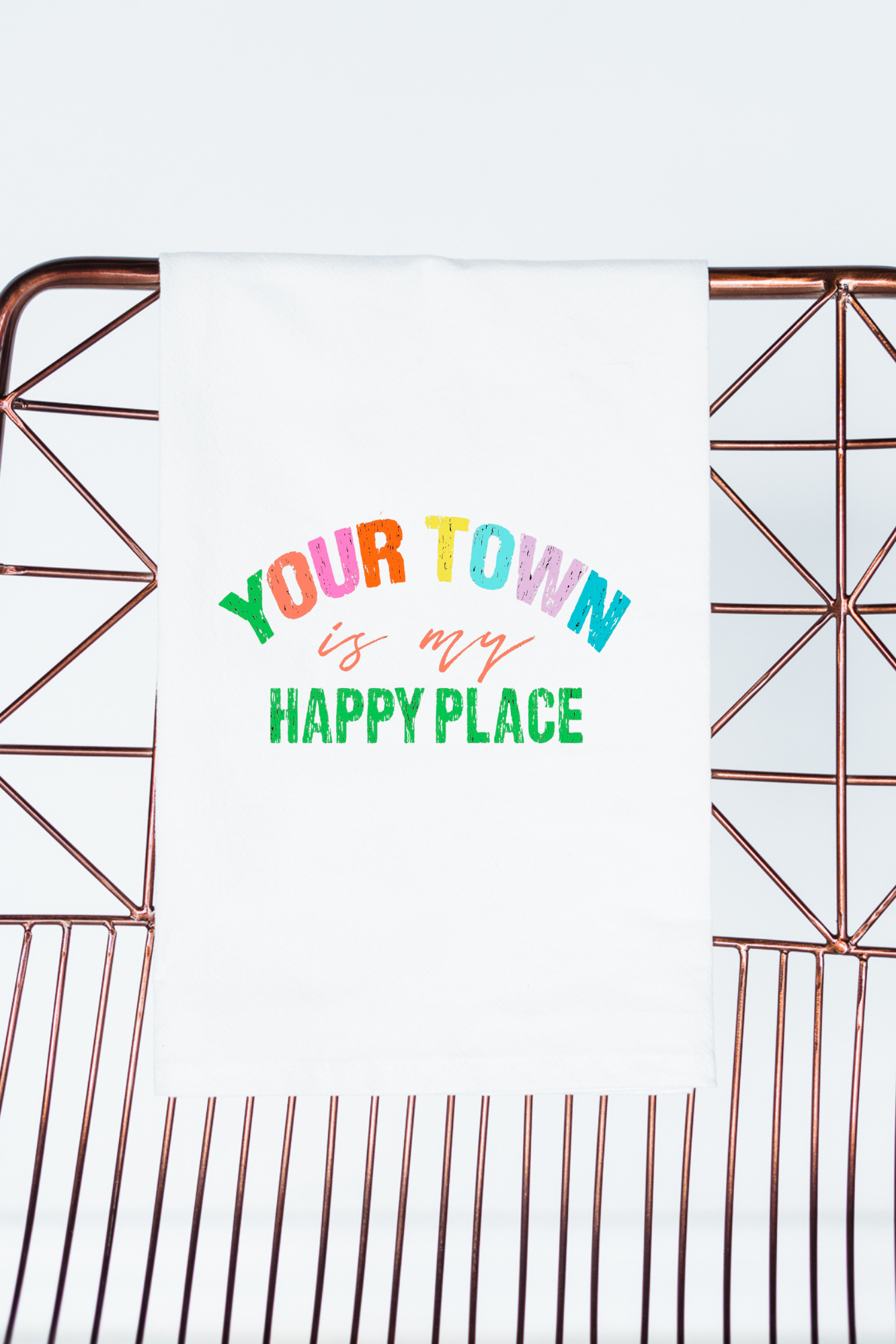 Happy Place Gift Tea Towel