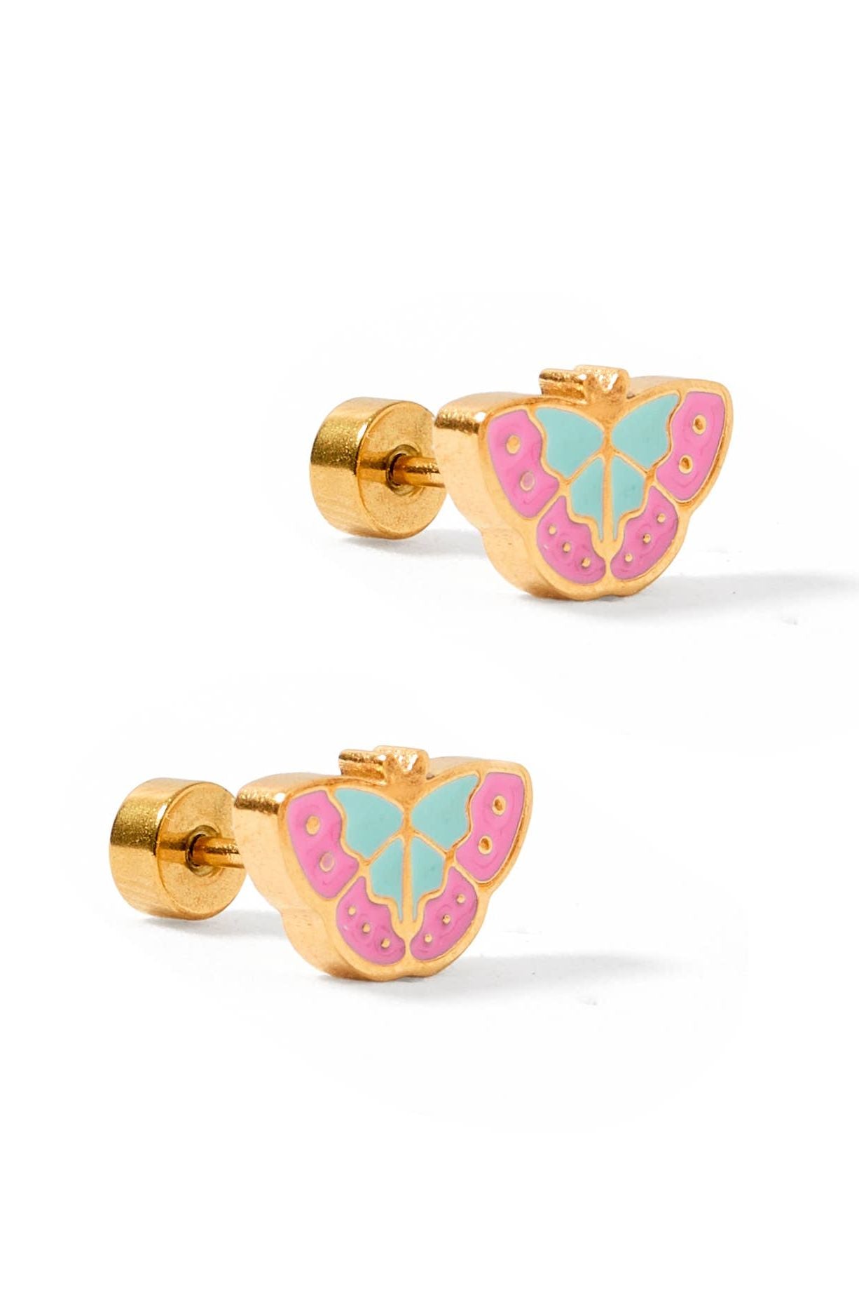 Screwback Stud Earrings - Blakely Butterfly