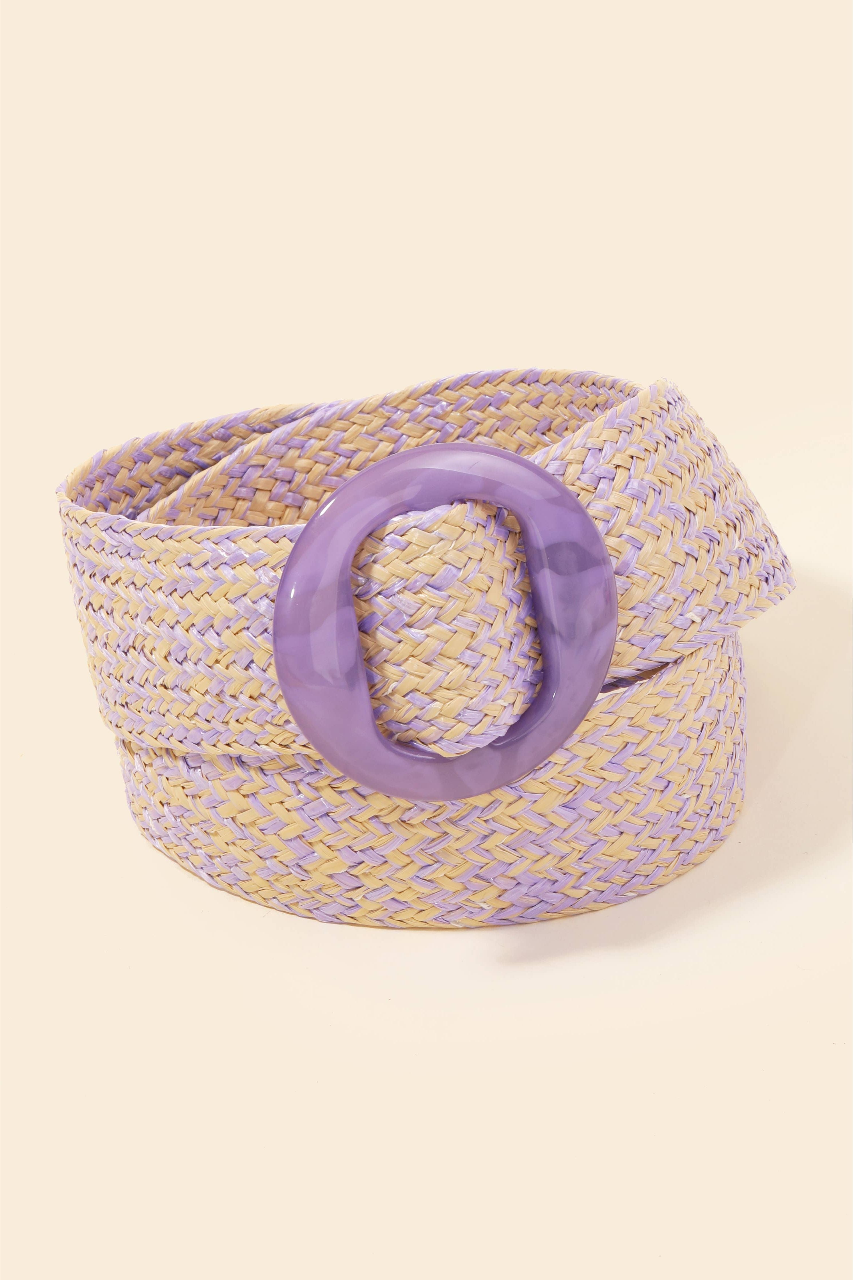 Braided Belt with Tonal Buckle Detail