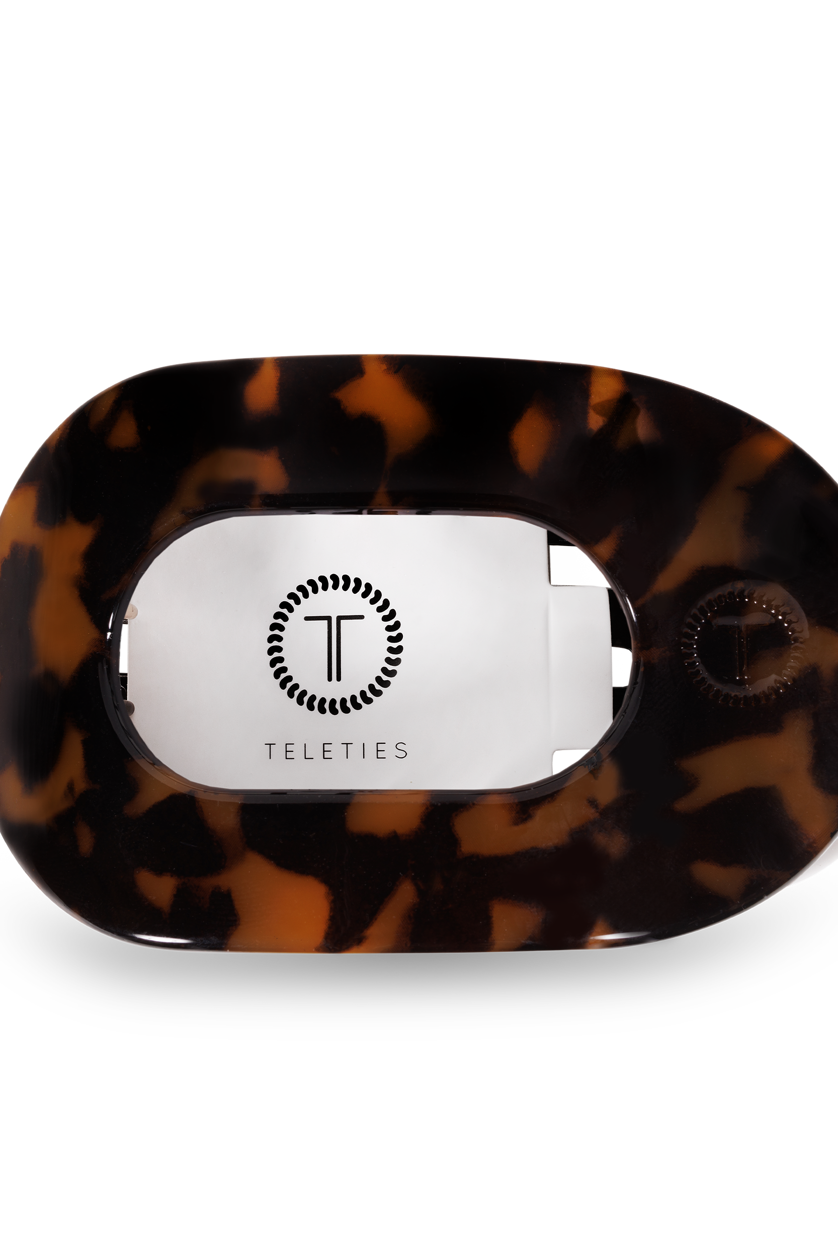 Round Flat Hair Clip | Medium | Tortoise