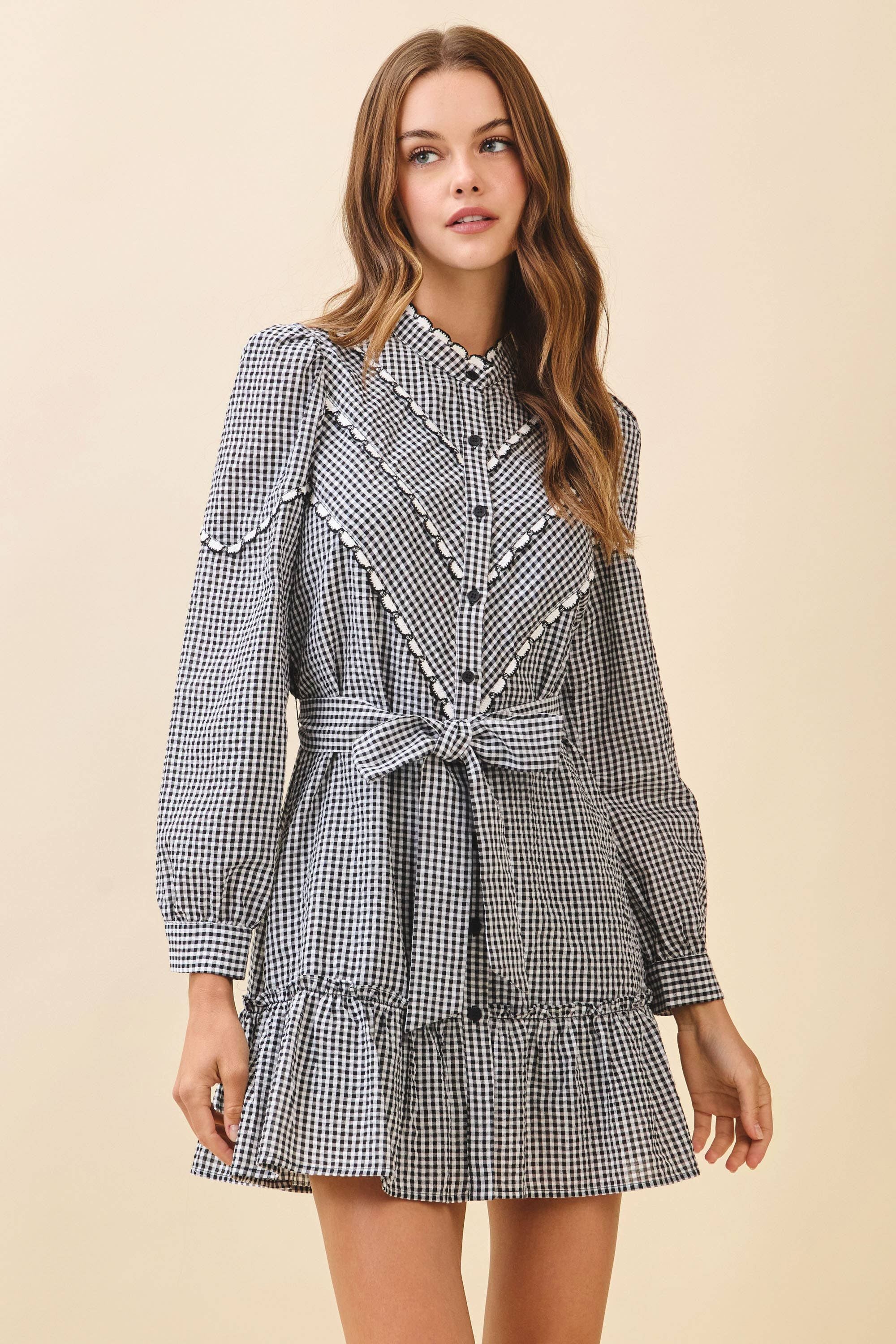GiGi Gingham Ruffle Dress
