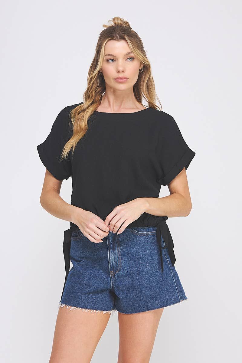 Soft Linen Roll-cap Easy Top