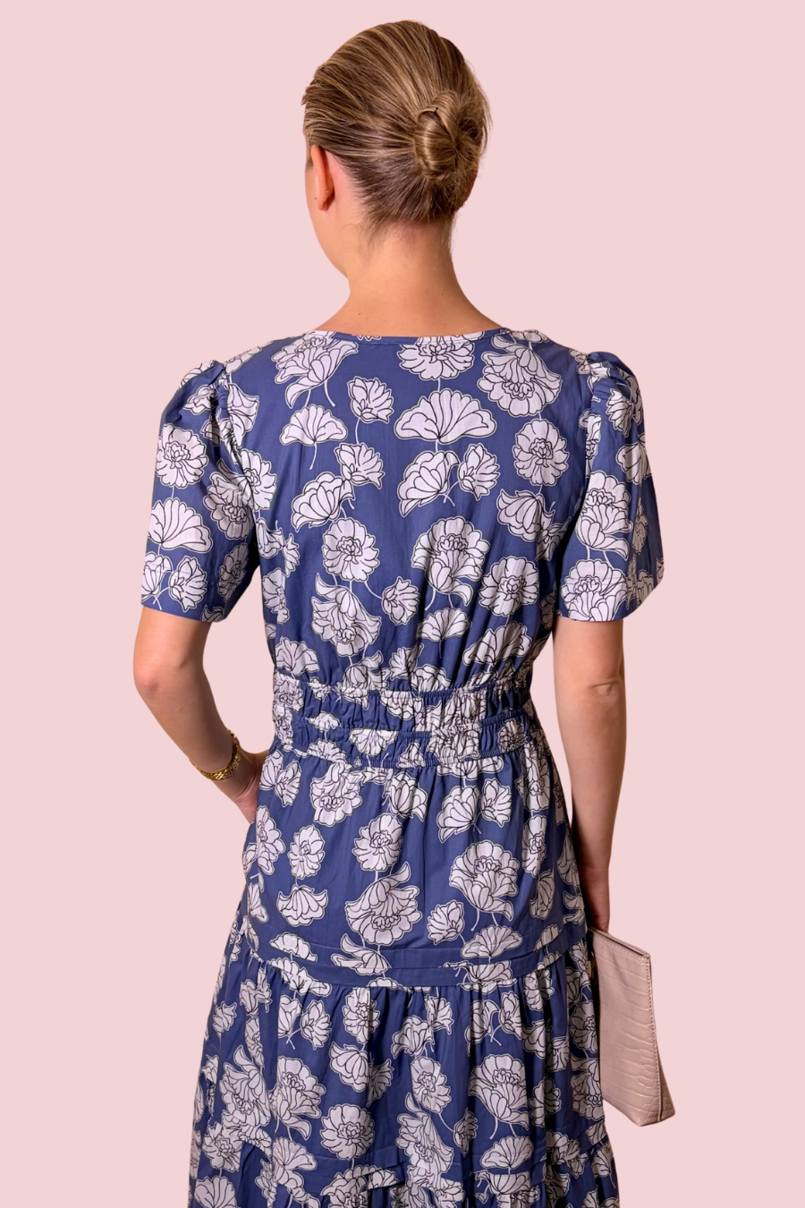 Botanical Breeze Floral Print Tiered Maxi Dress