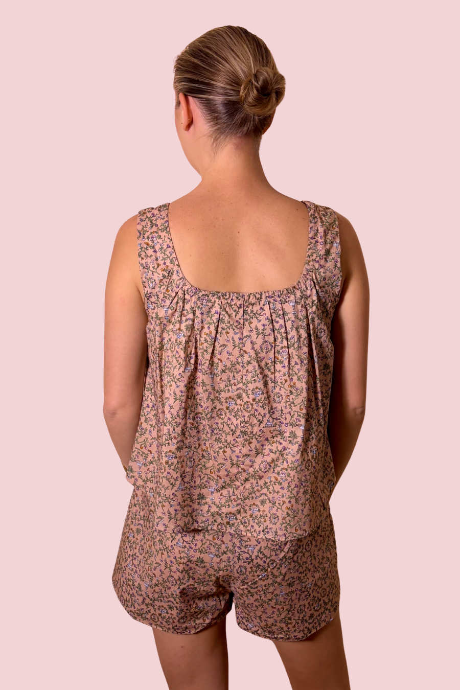 Tied & True Floral Print Swing Top