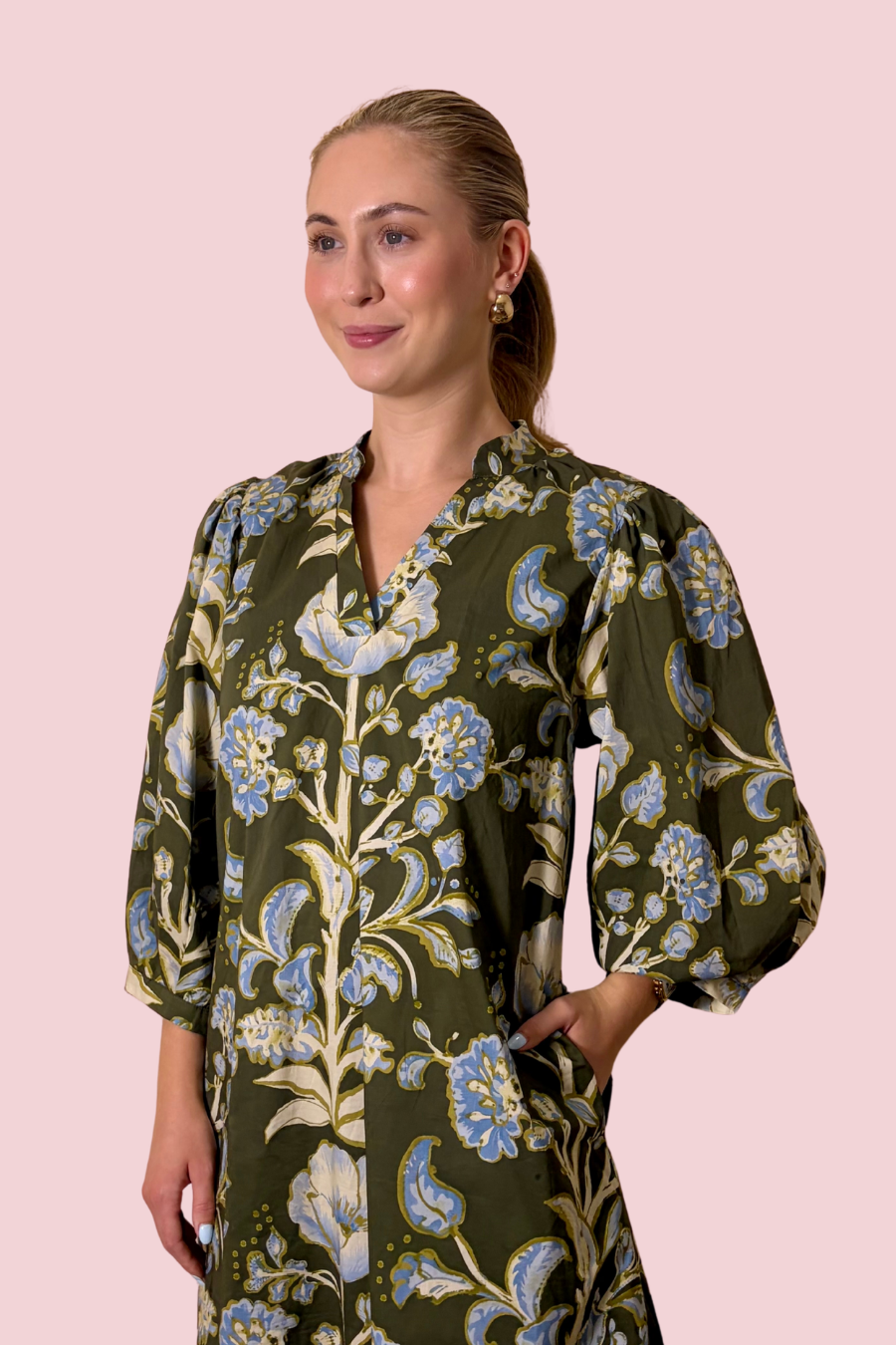 Branching Out Floral Print Mini Dress
