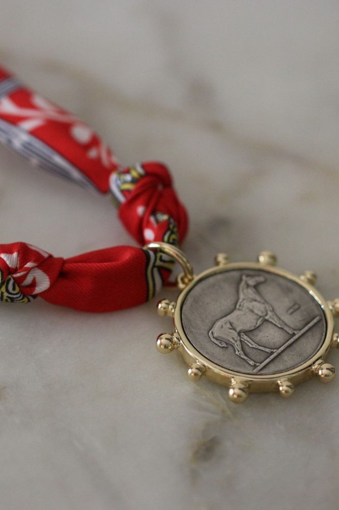 Derby Days Scarf Necklace