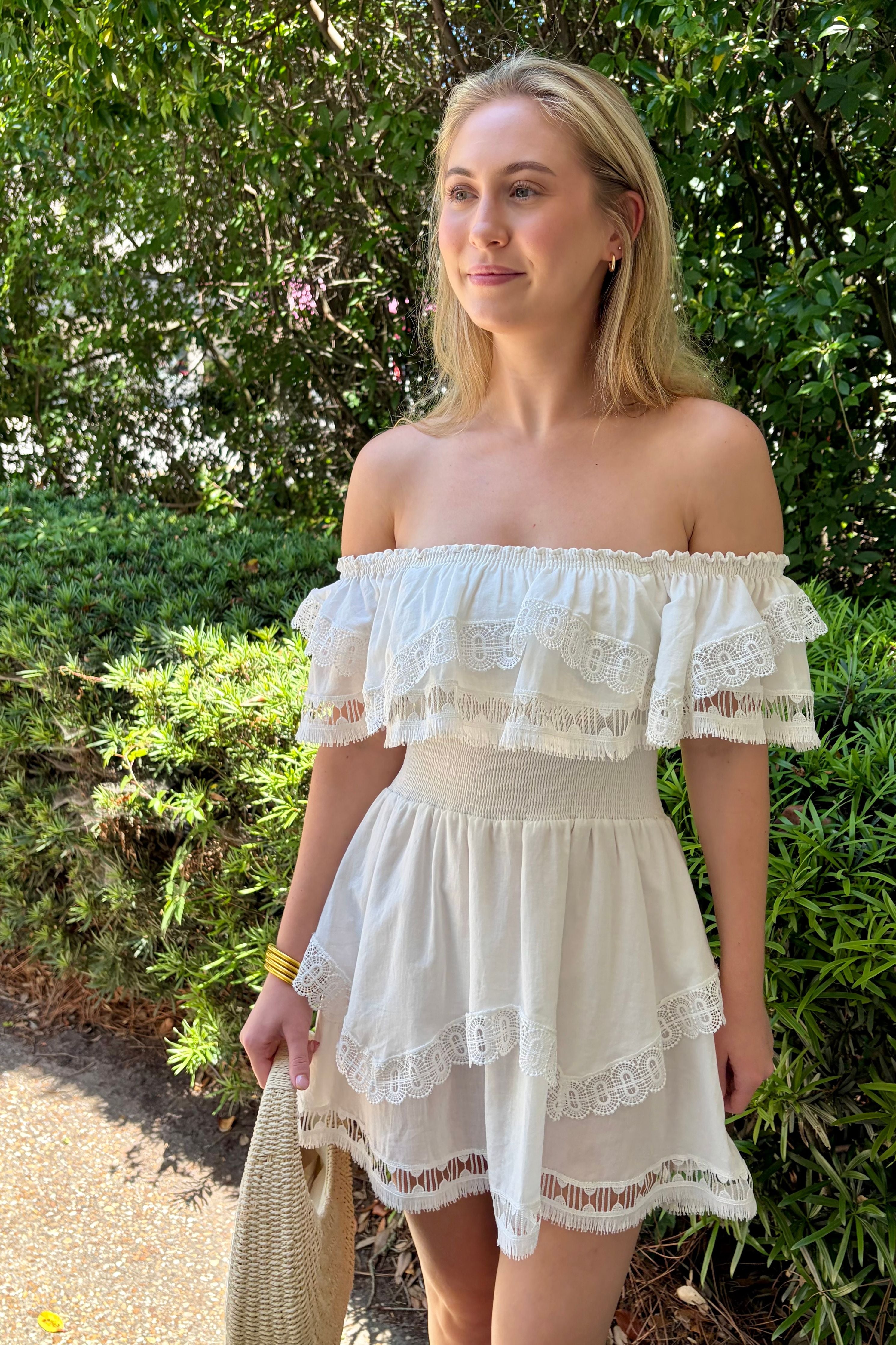 The Isla Lace Off-Shoulder Dress