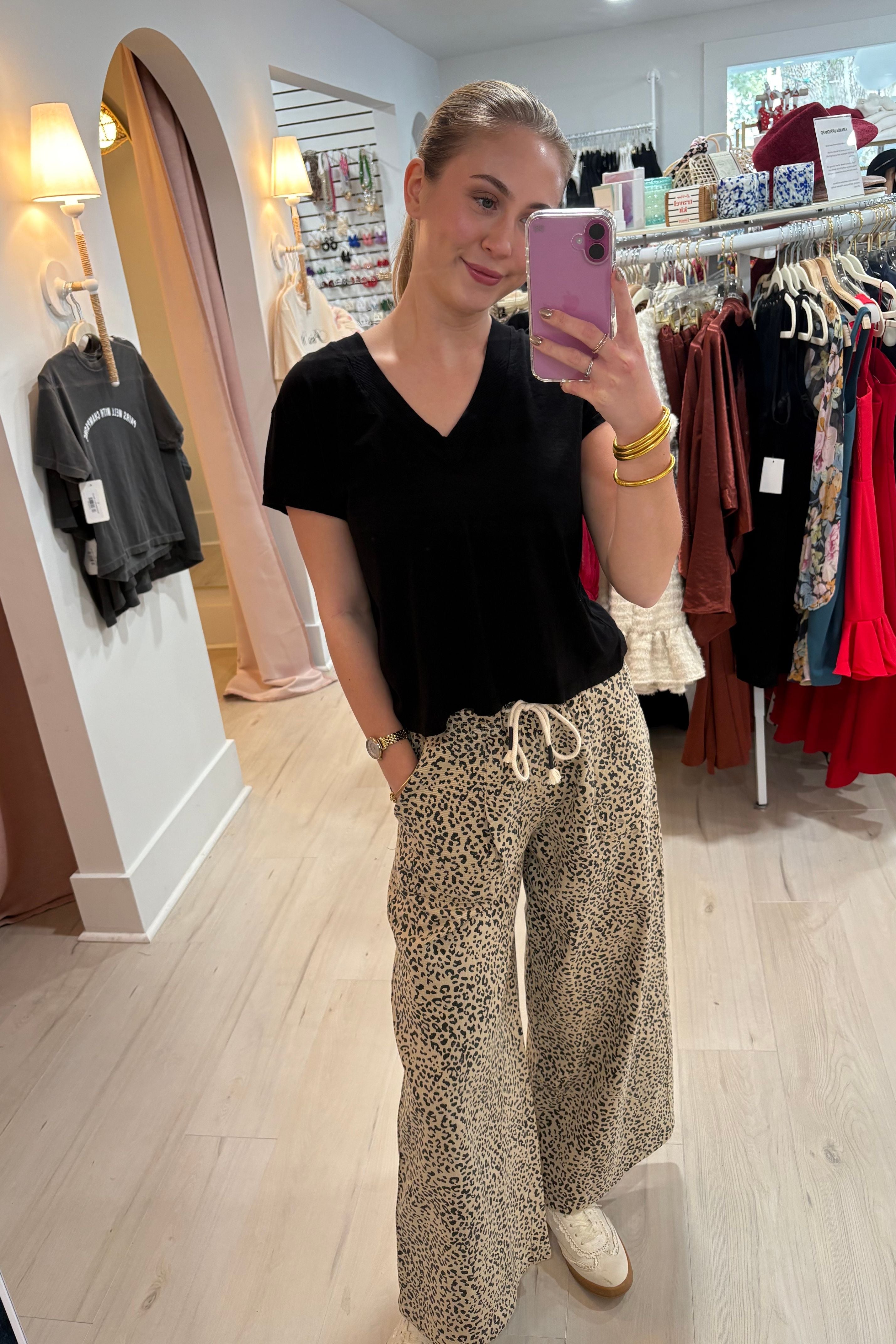 Lexi Leopard Tie Pants