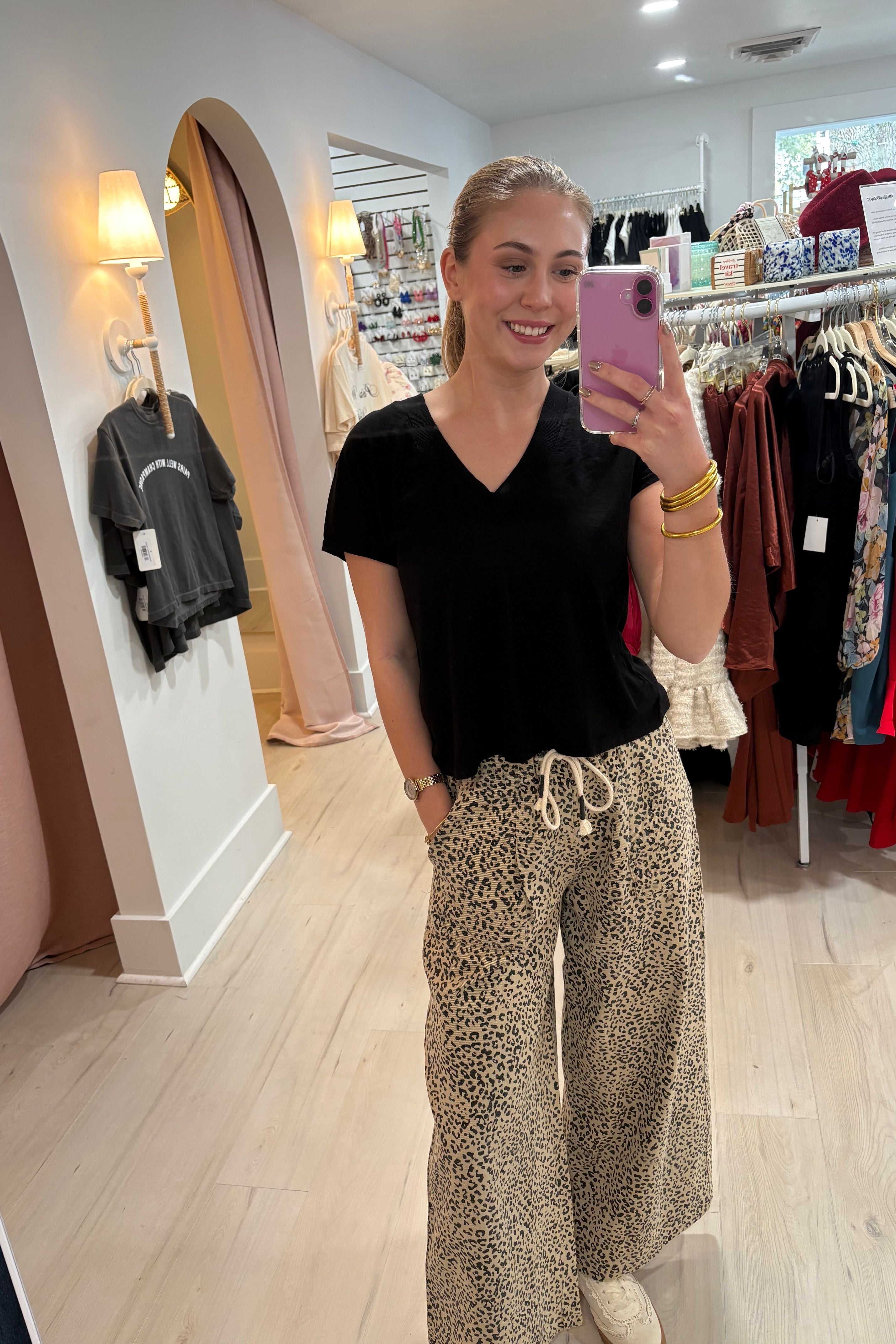 Lexi Leopard Tie Pants