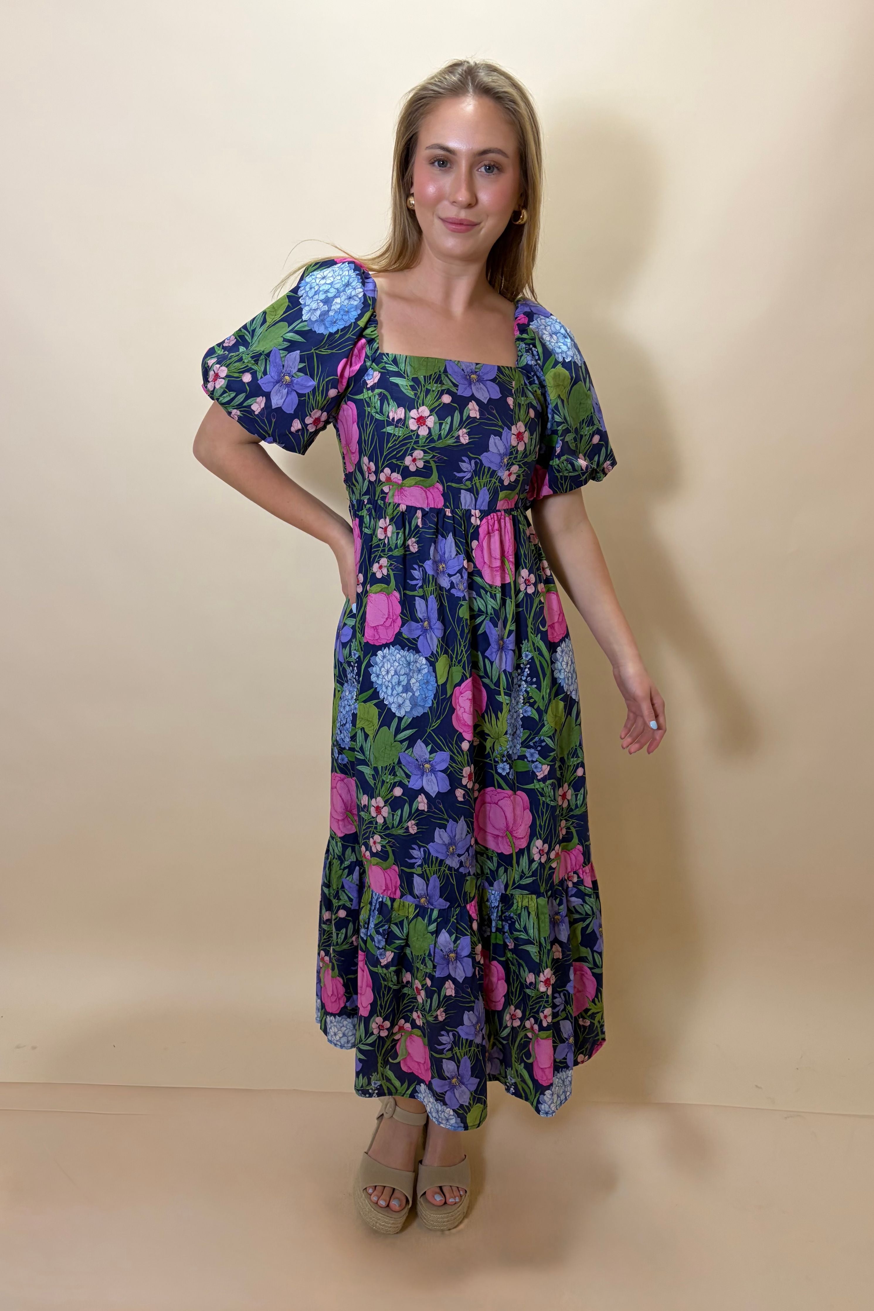 Make It Bloom Midi Dress