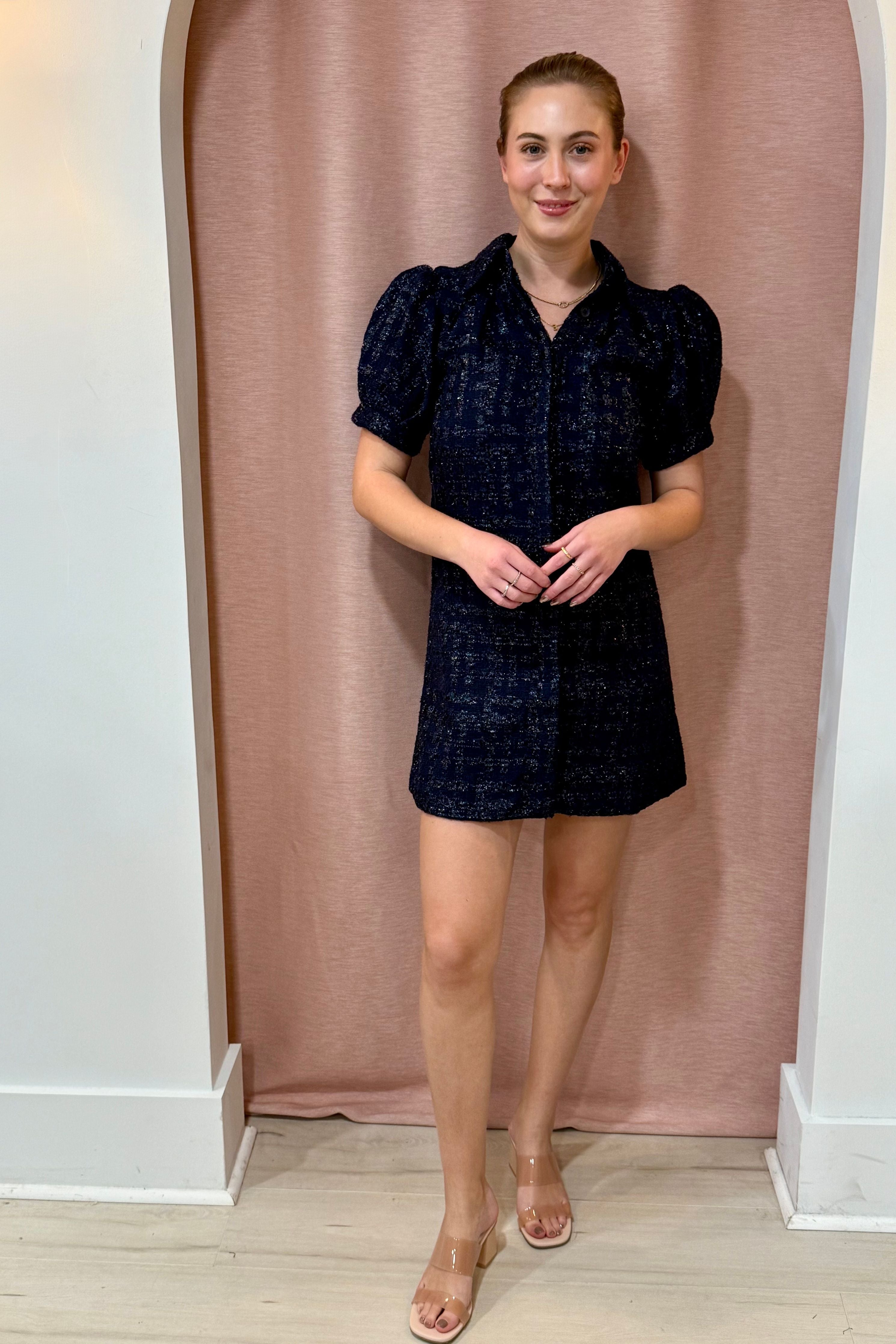 The Chelsea Tweed Mini Dress