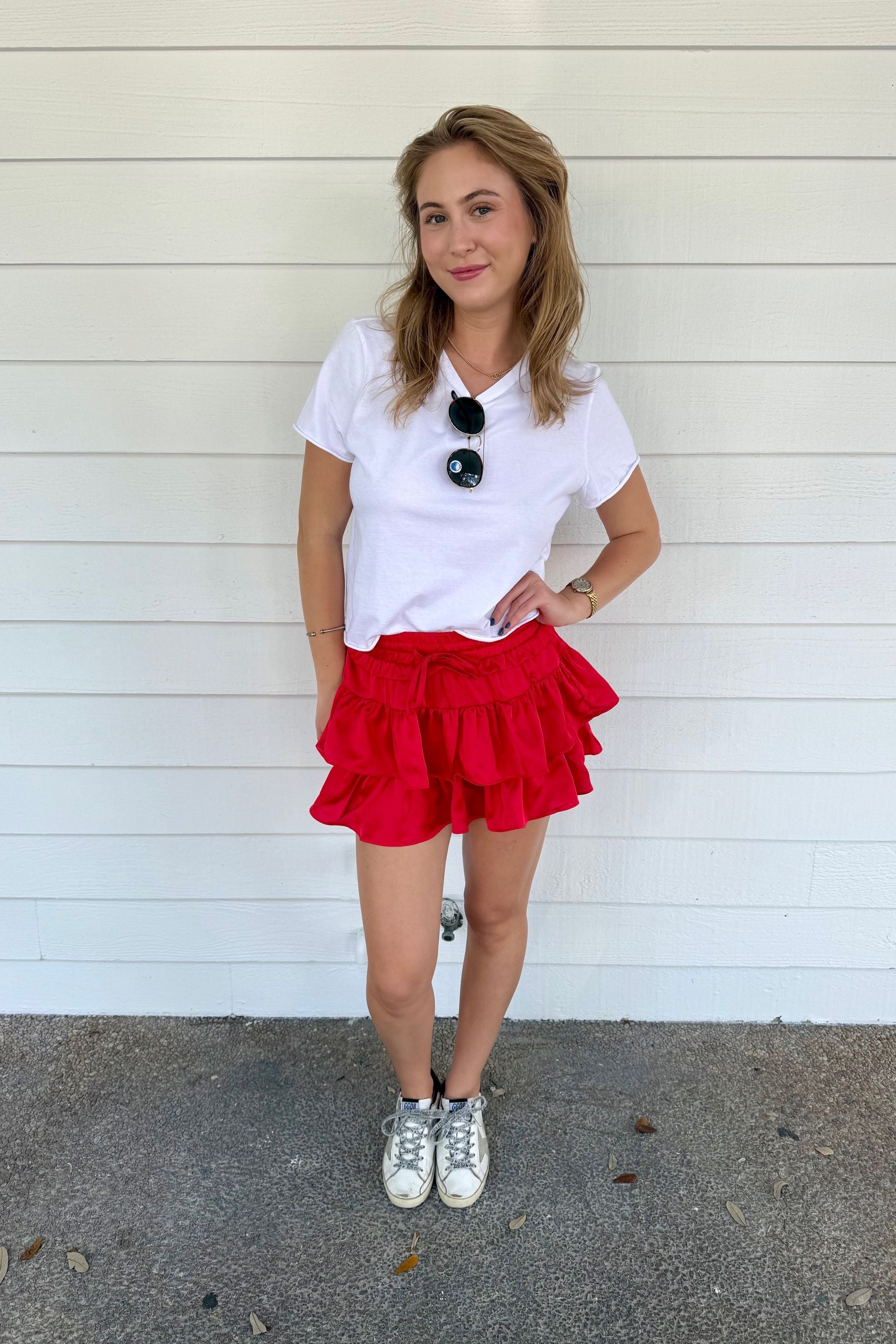 Ruffle Tiered Skort