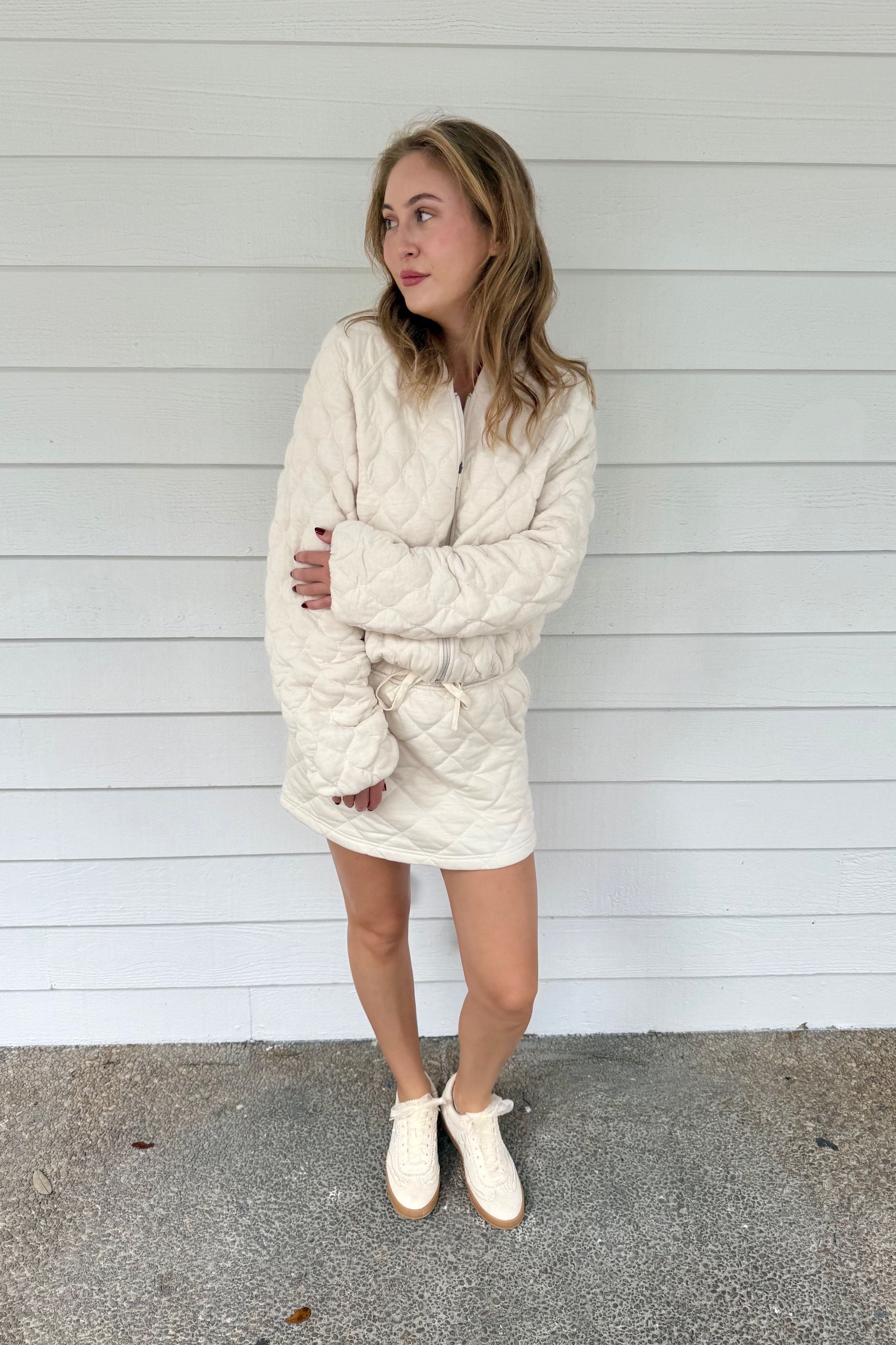 Quilted Bomber Jacket