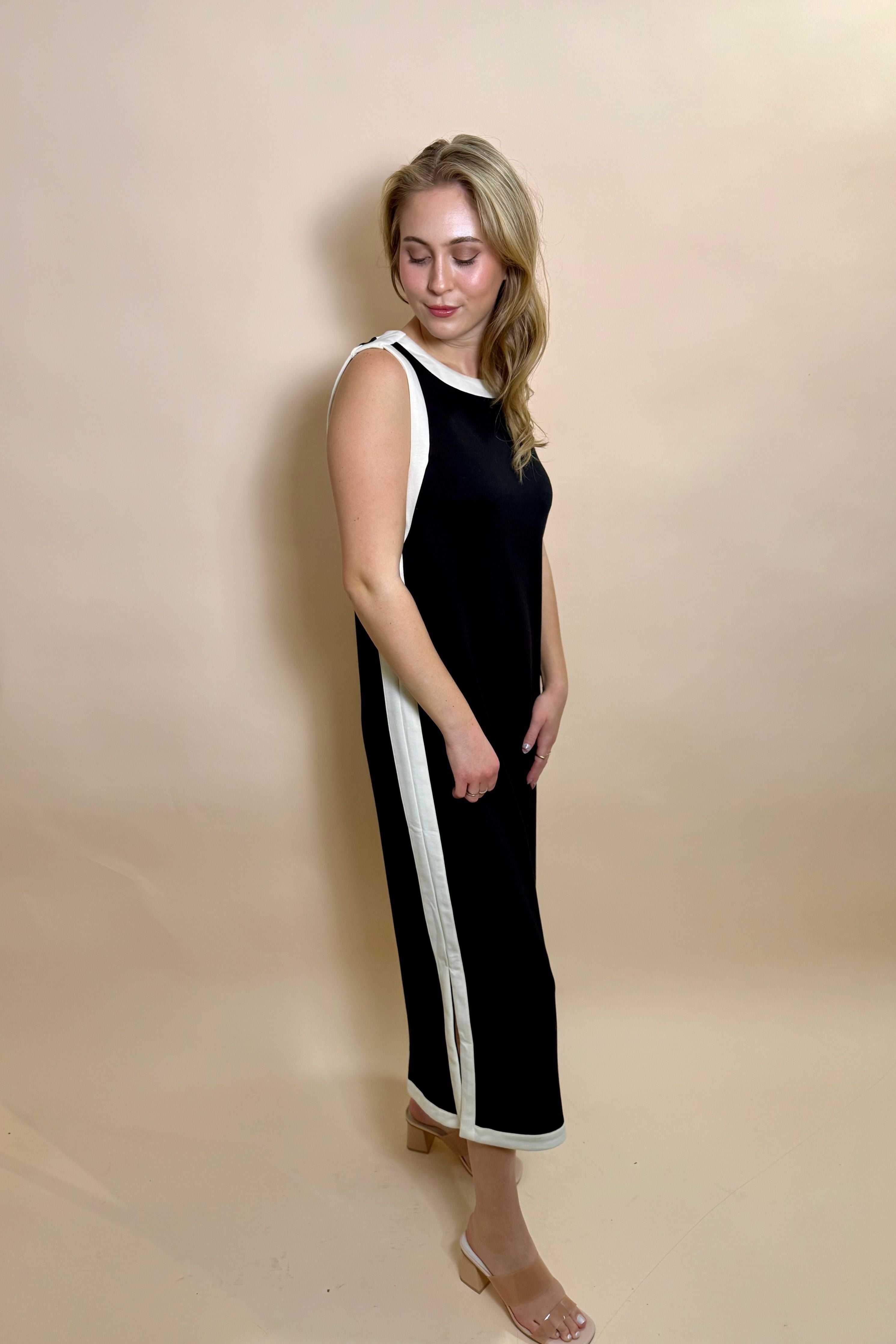 The Monroe Contrast Midi Dress