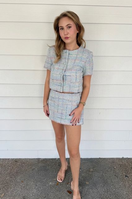 Tweed Skort