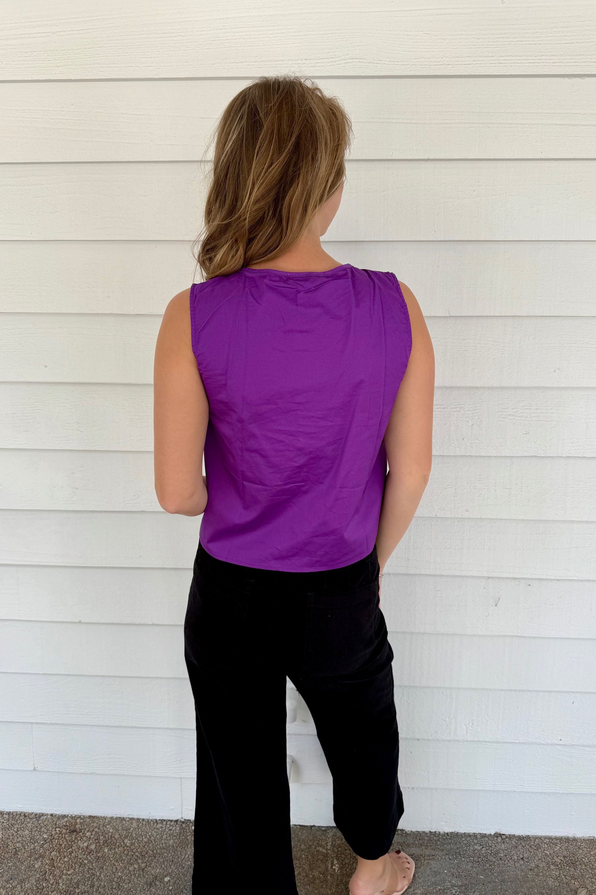 Poppy Purple Top