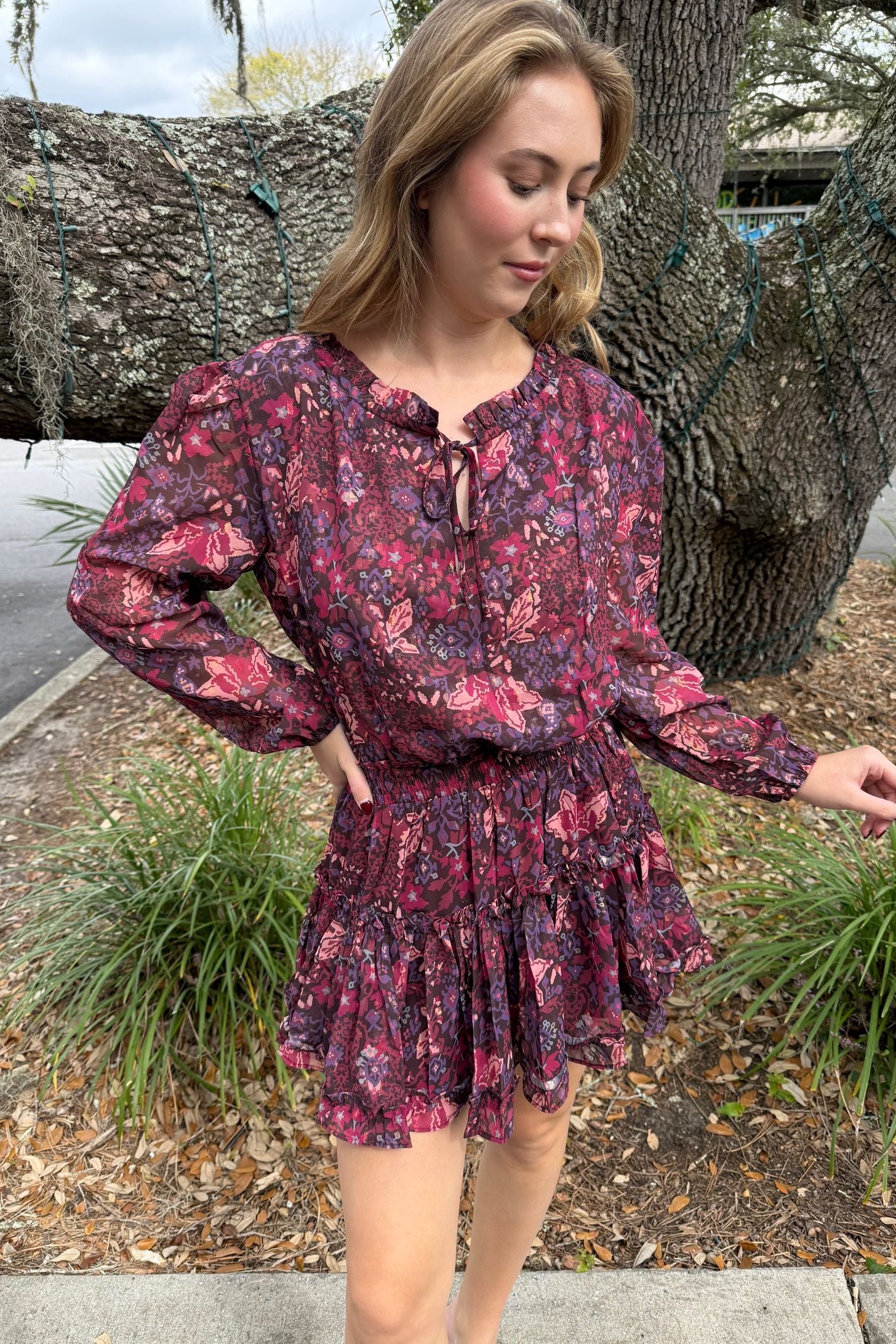 Midnight Floral Dress