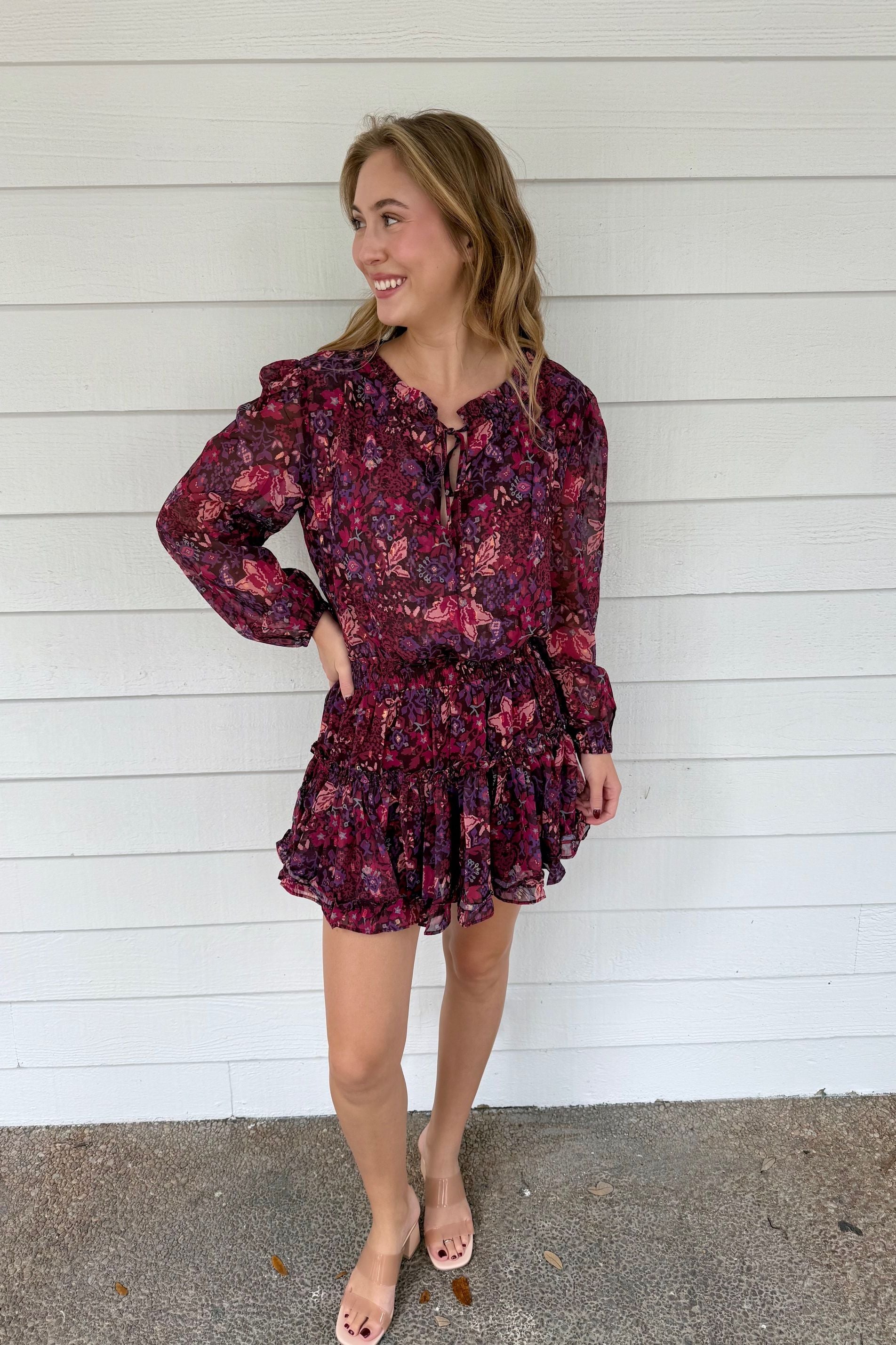 Midnight Floral Dress