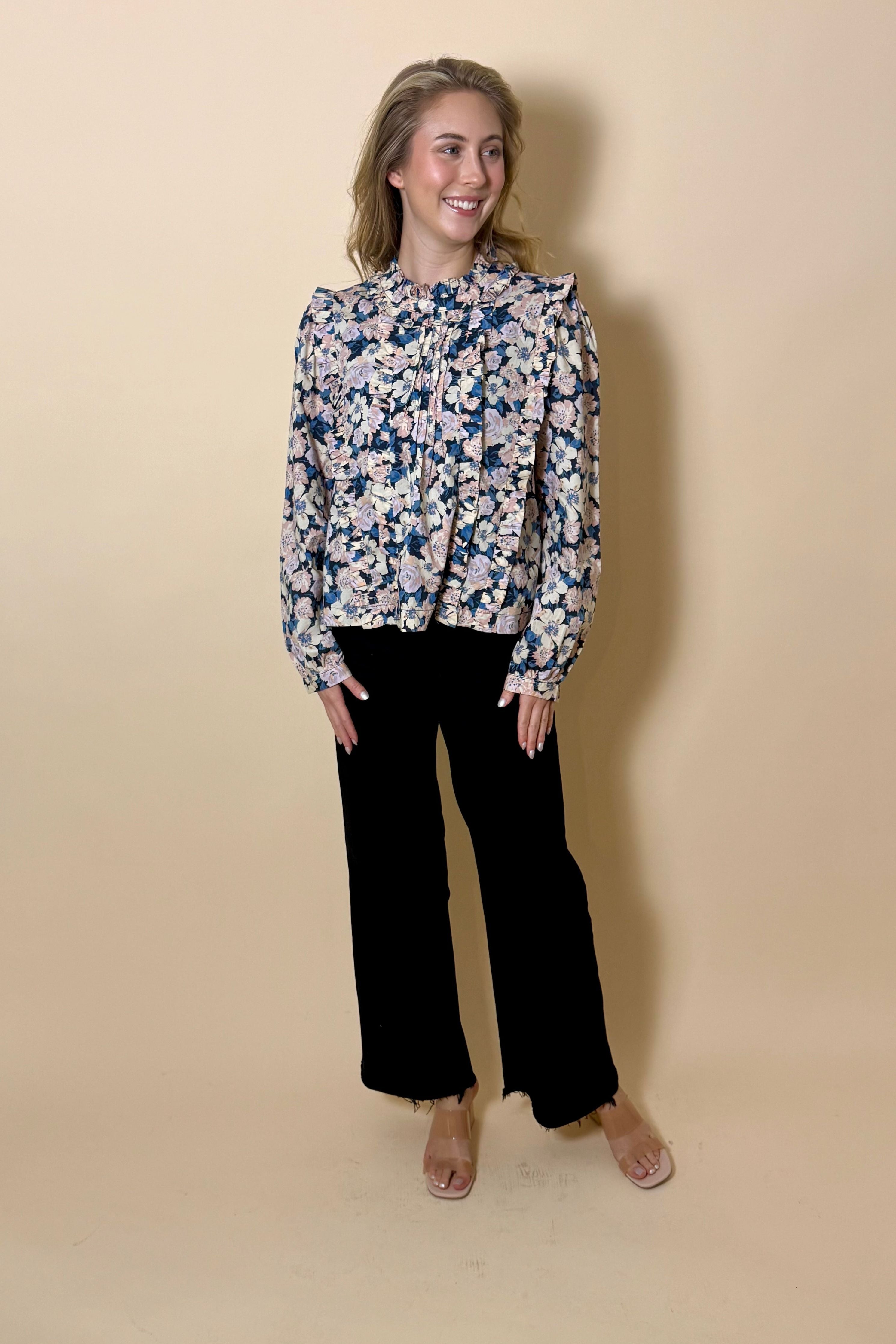 The Blush & Bloom Ruffle Blouse