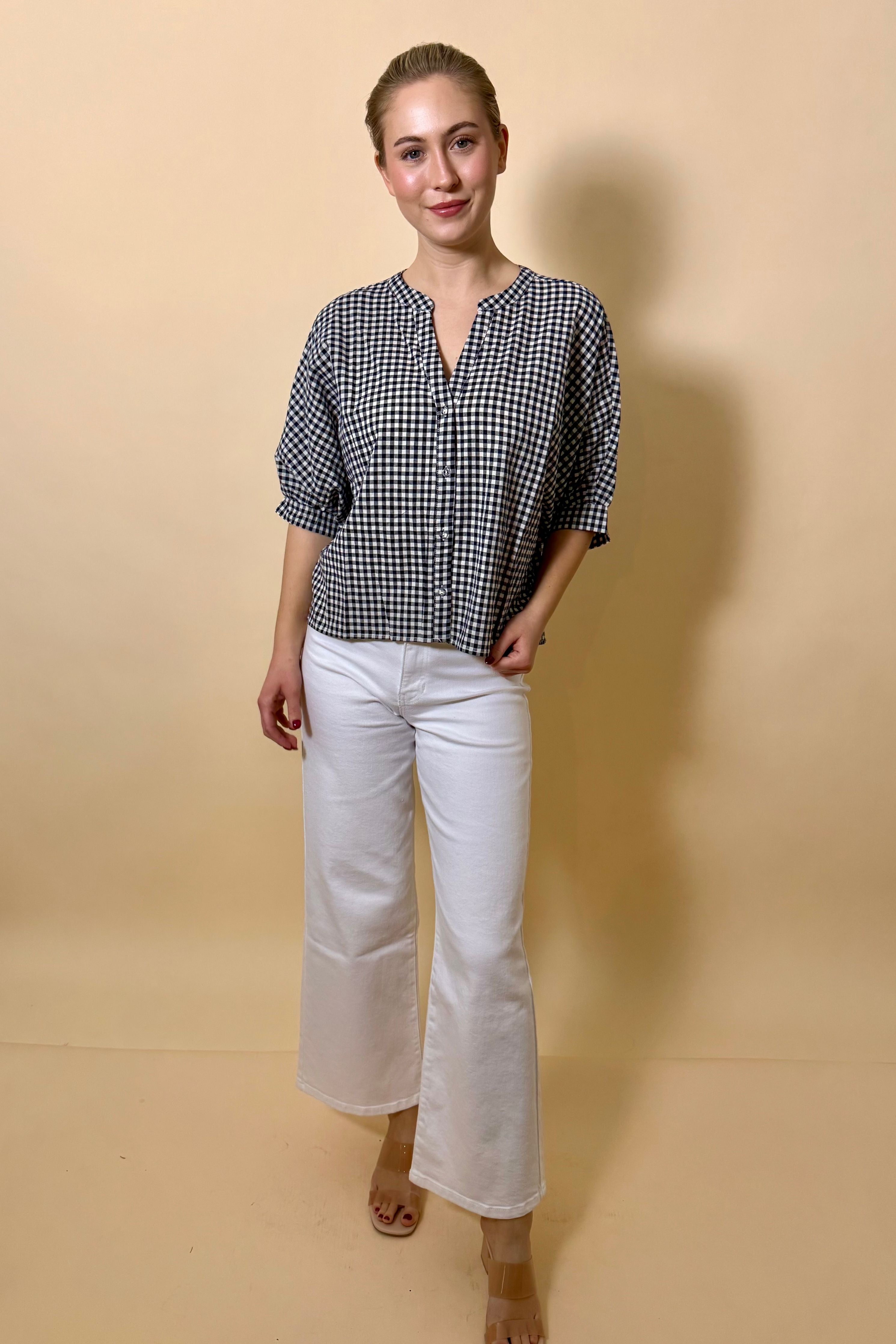 The Gemma Gingham Top