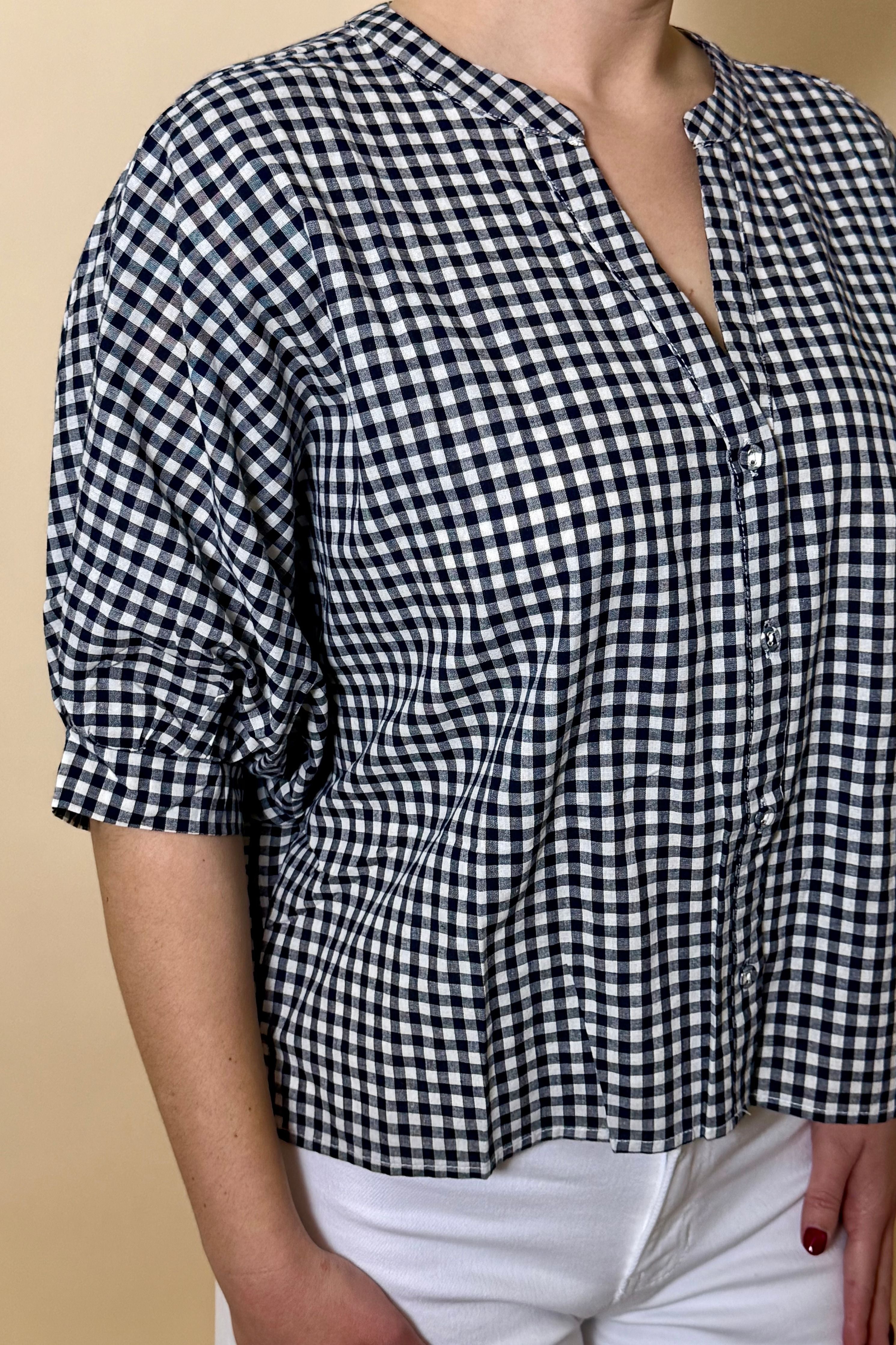 The Gemma Gingham Top