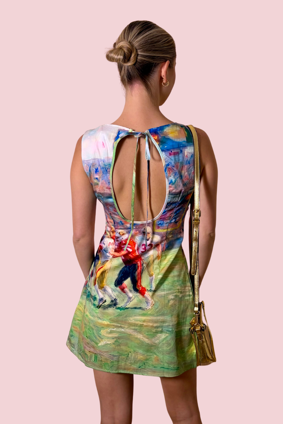 Game Changer Football Print Mini Dress