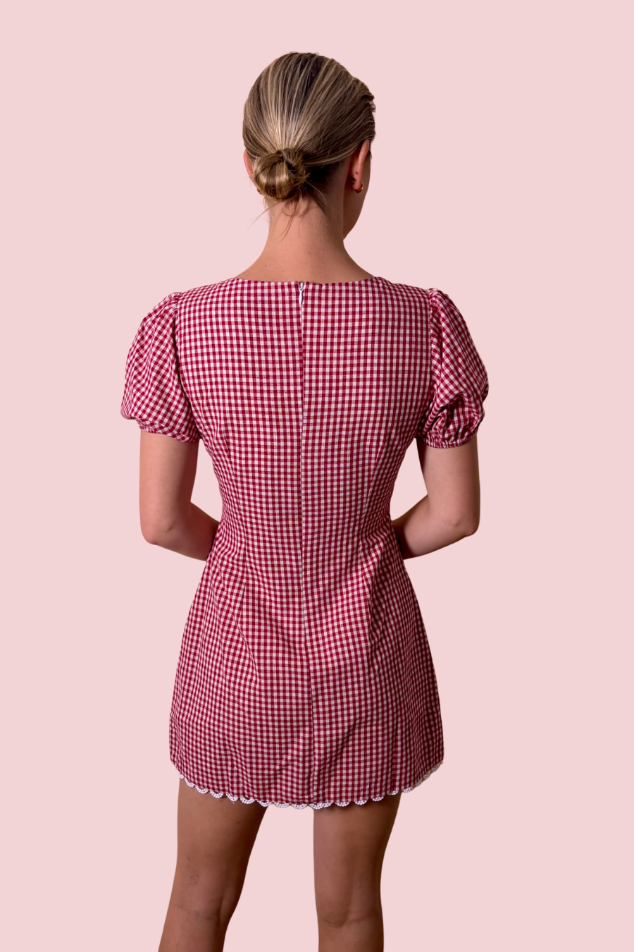 Sweet as Pie Gingham Mini Dress