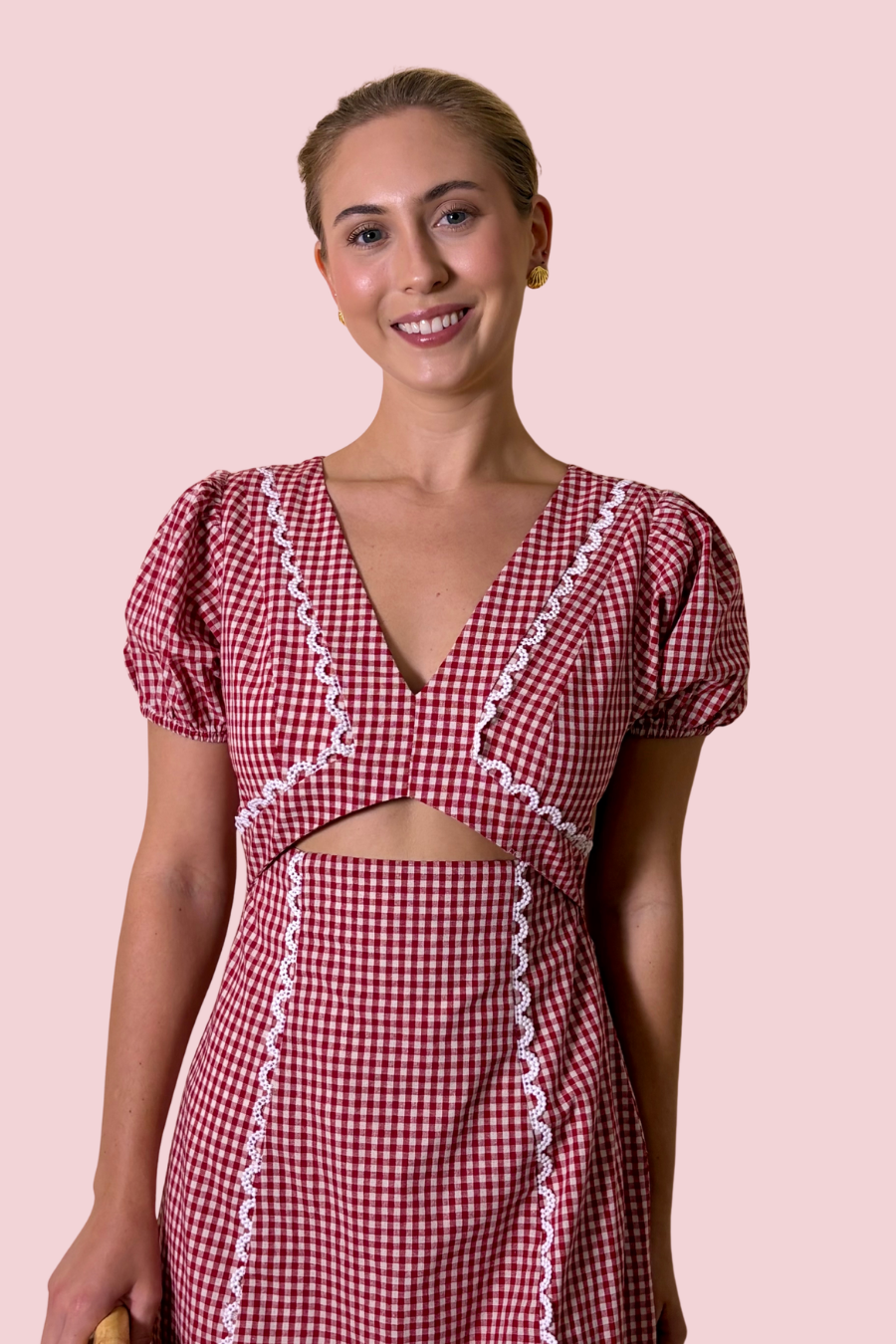 Sweet as Pie Gingham Mini Dress
