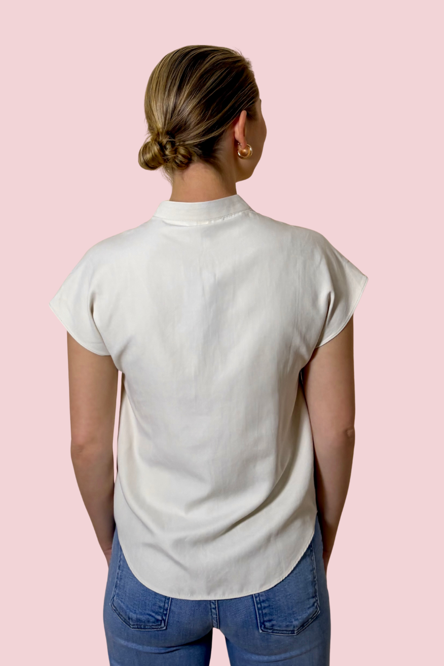 Celia Women’s Lightweight Cap Sleeve Blouse