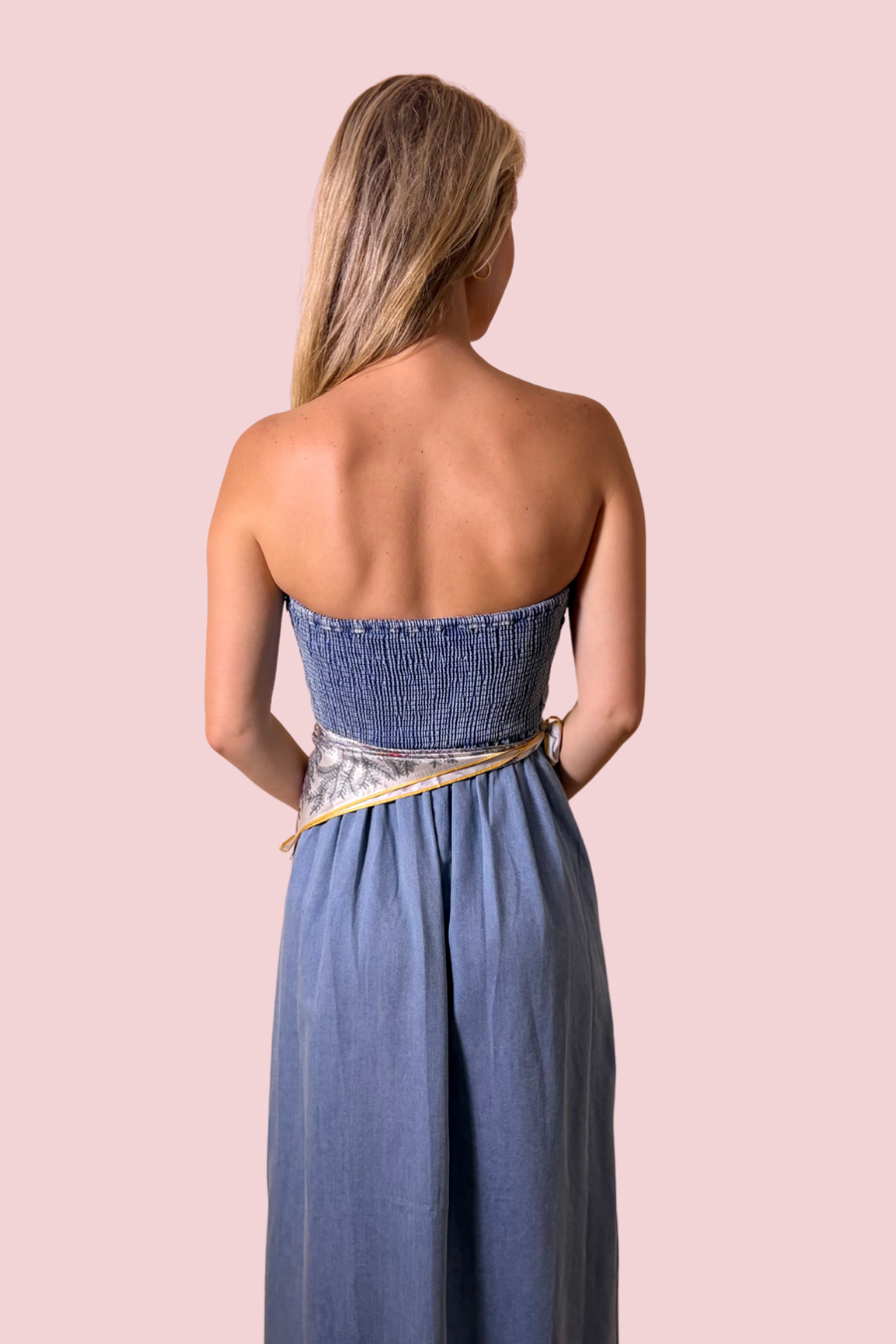 Made You Look Strapless Maxi Dress