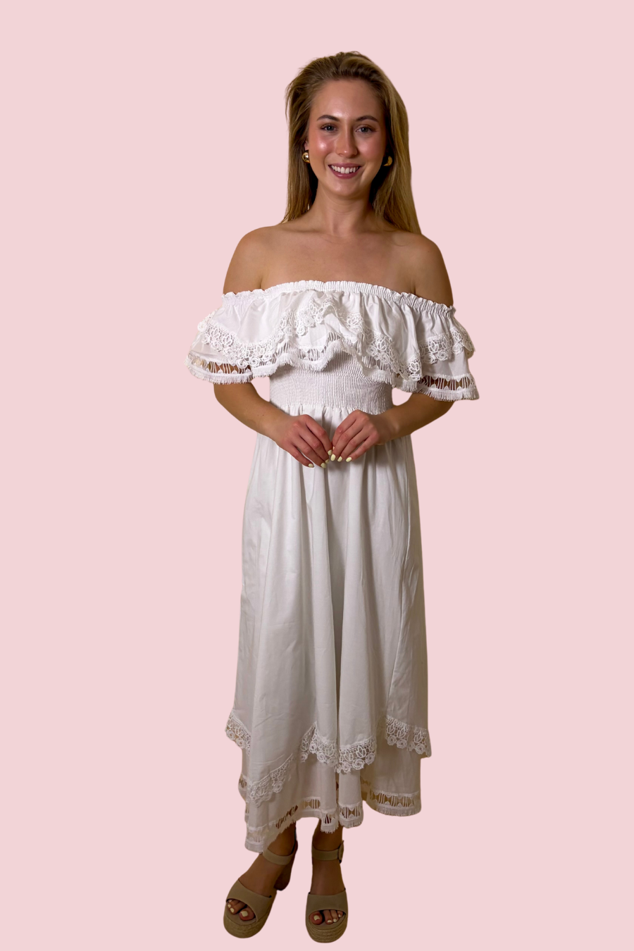 The Lila Lace Midi