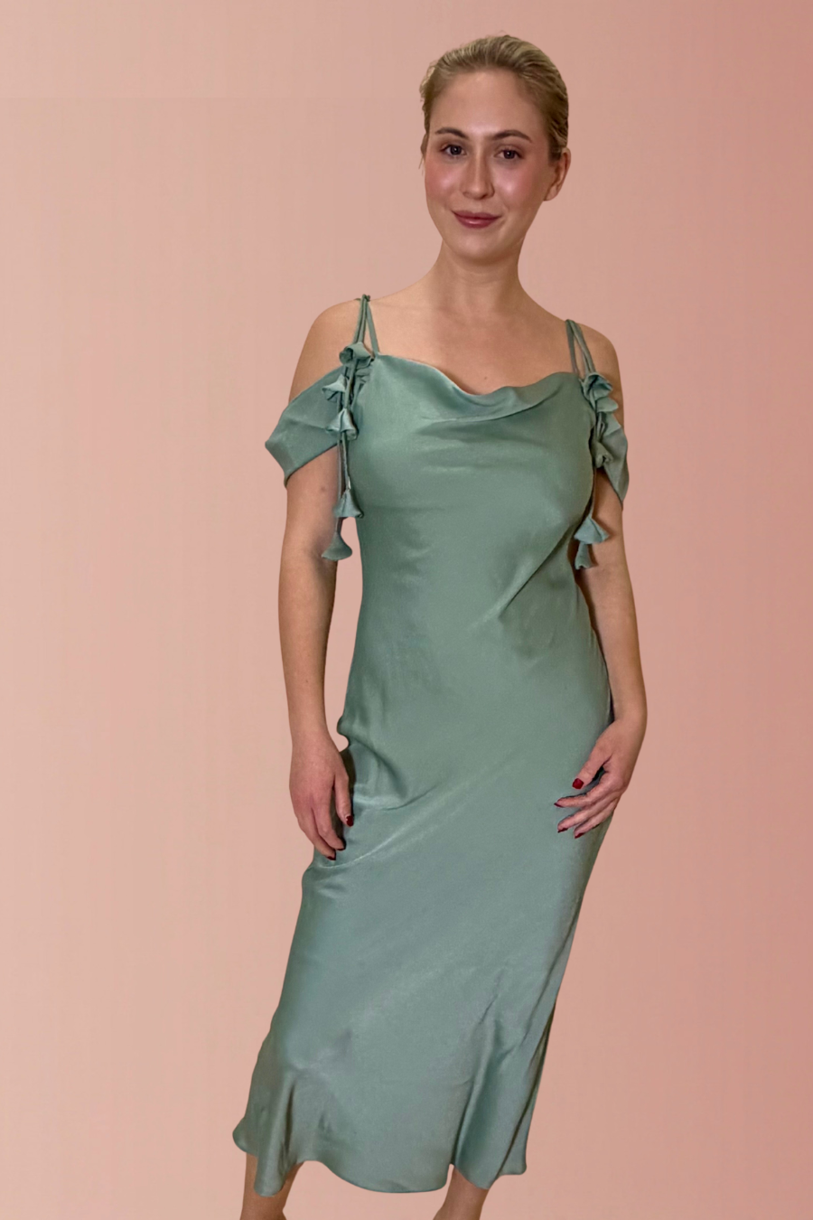 Alana Cowl Neck Dress