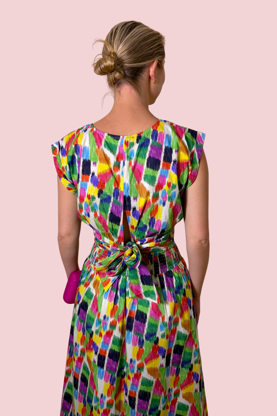 Color Me Happy Multicolor Abstract Print Two Piece Skirt Set