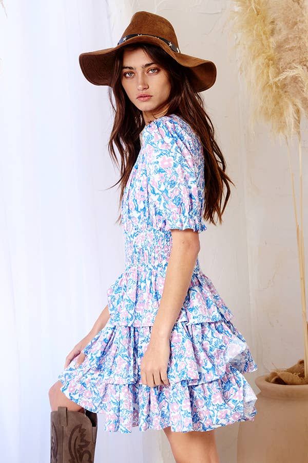 Floral Tiered Dress