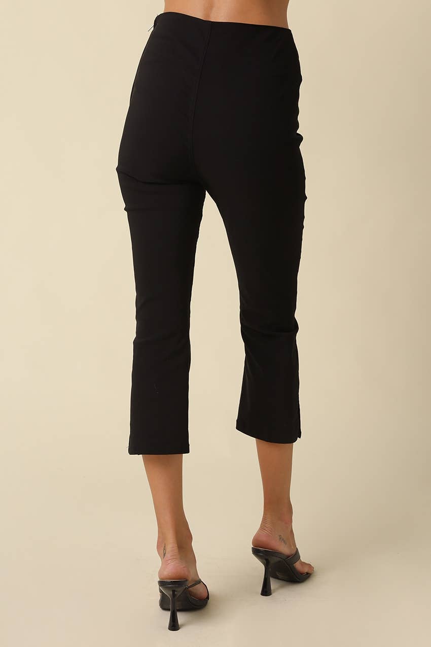 Kick Start High-Waist Flare Capri Pants