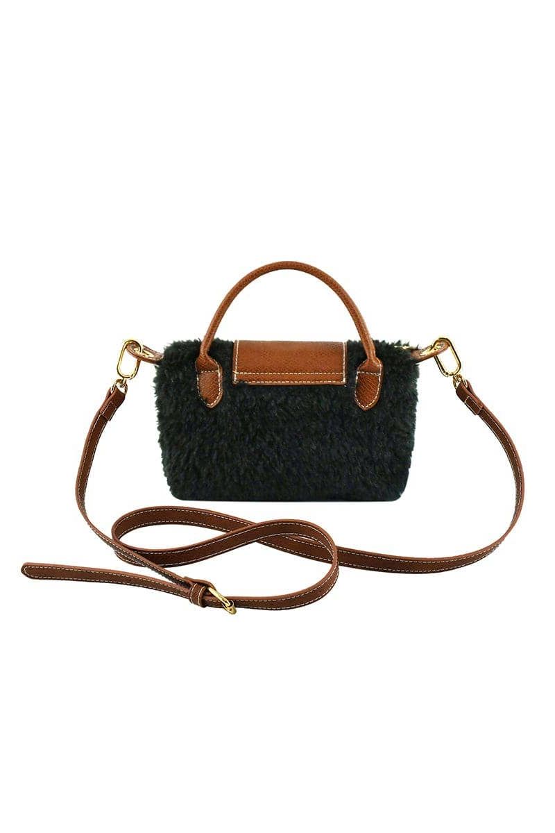 Shearling Mini Crossbody Bag