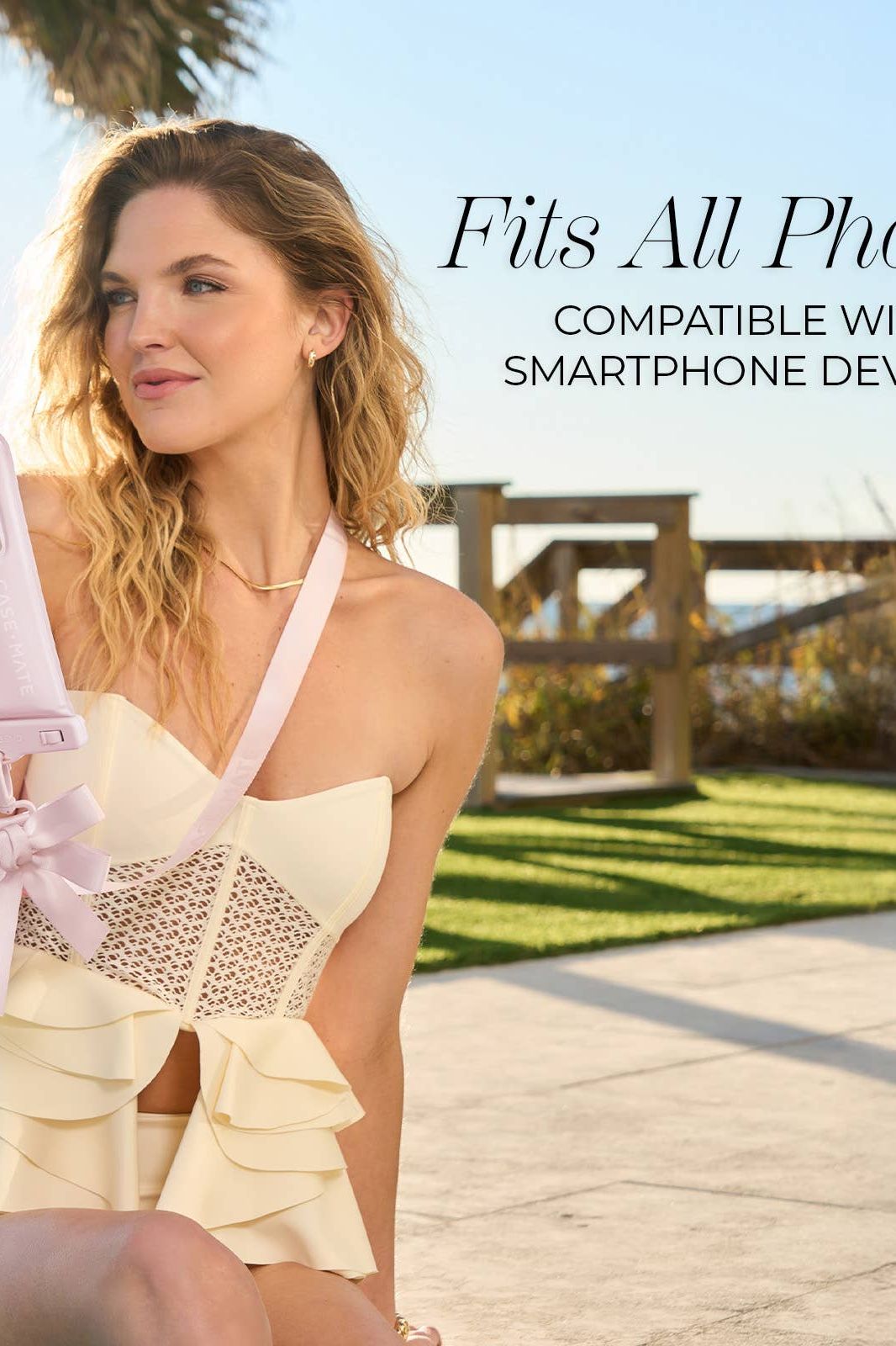 Ballet Pink Bow Waterproof Floating Pouch