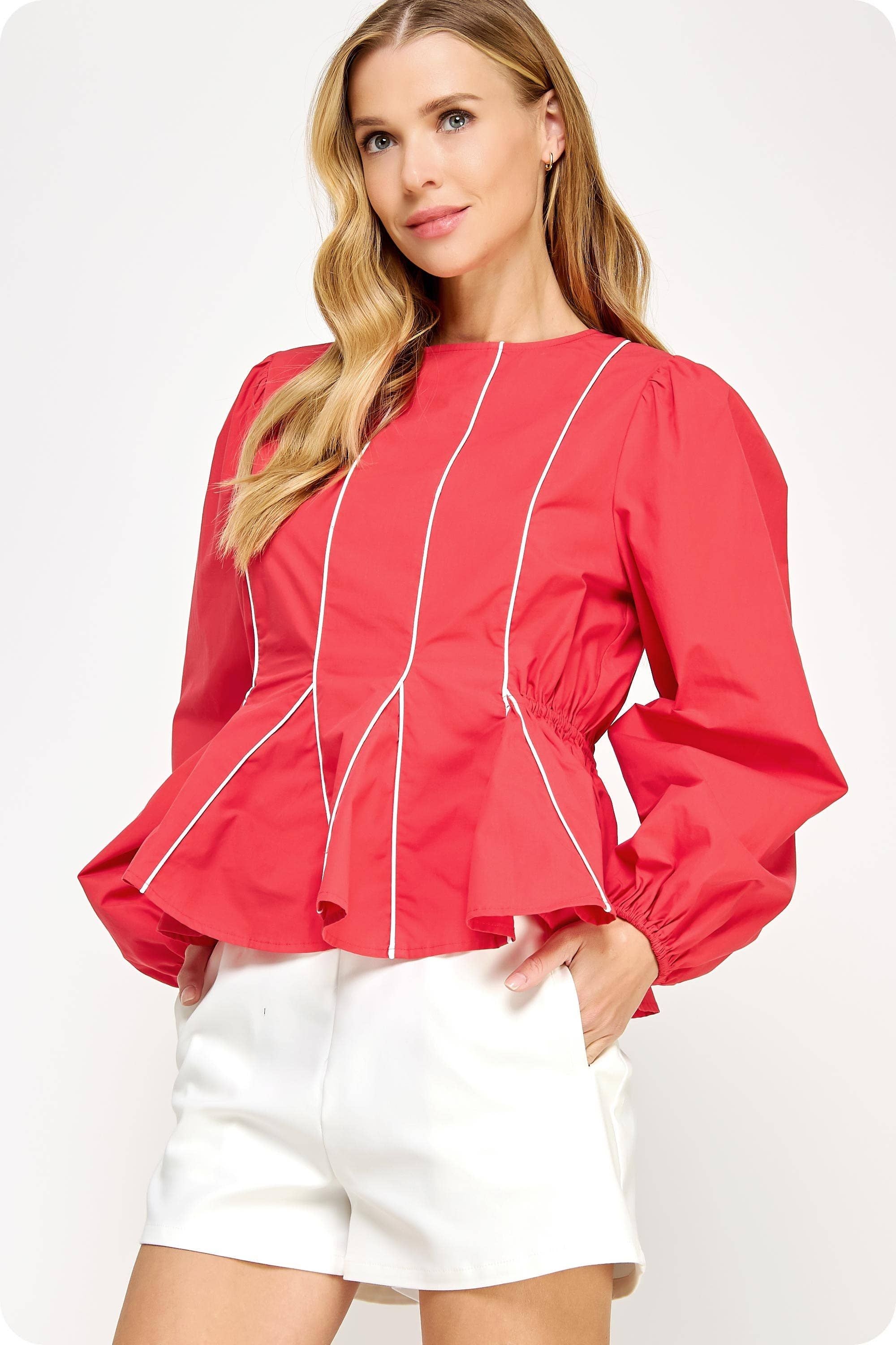 Contrast Piping Detail Top