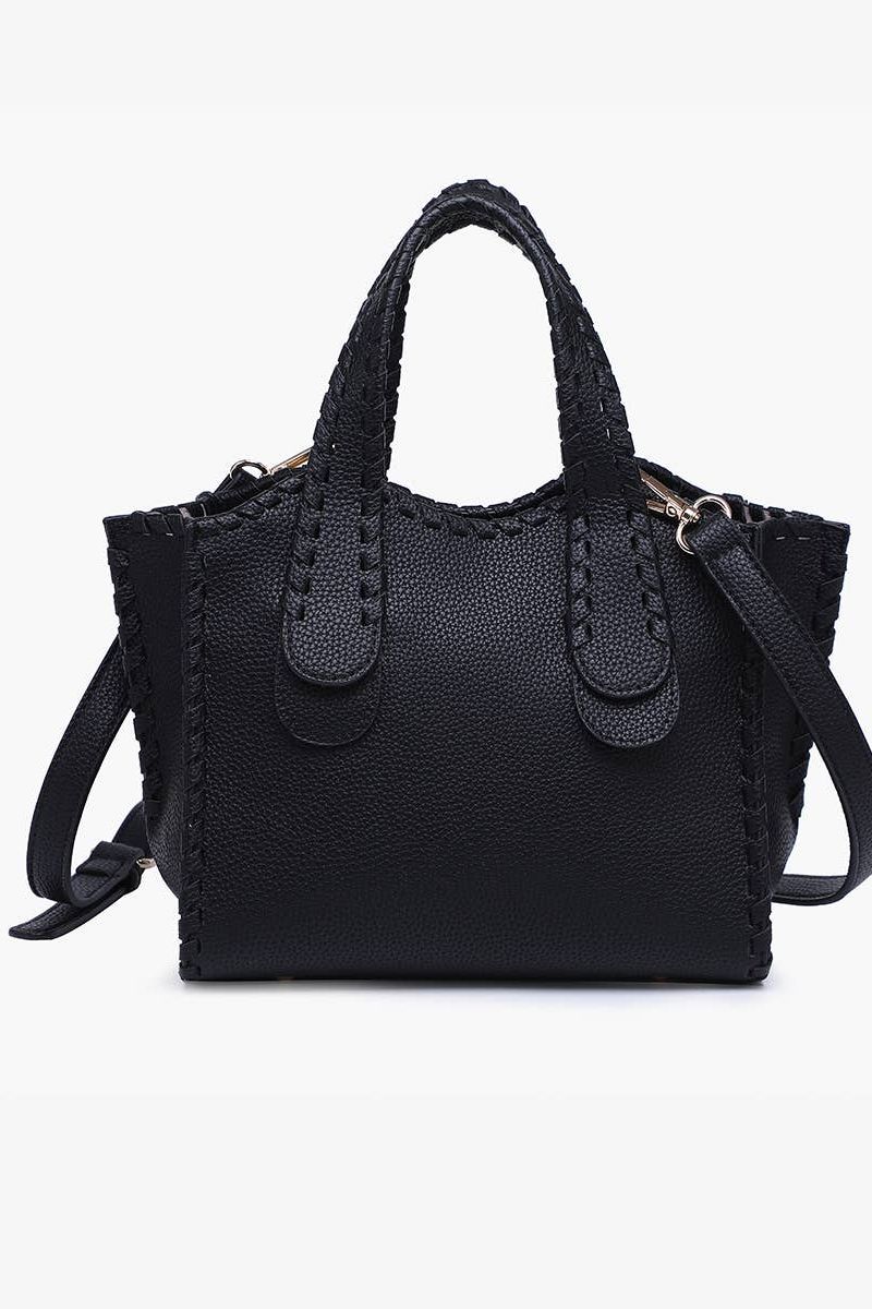 Marla Whipstitch Shaped Satchel