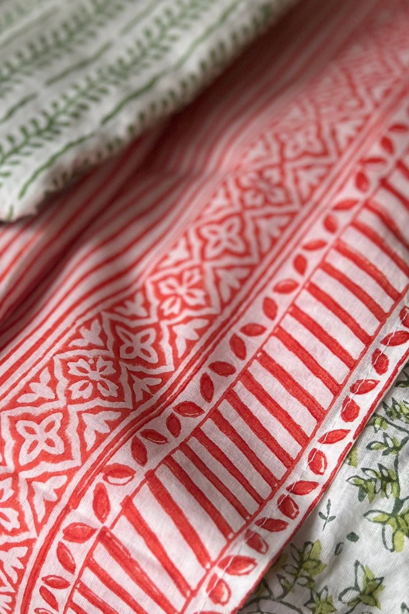 Positano Stripe Pareo in Tangerine Tango