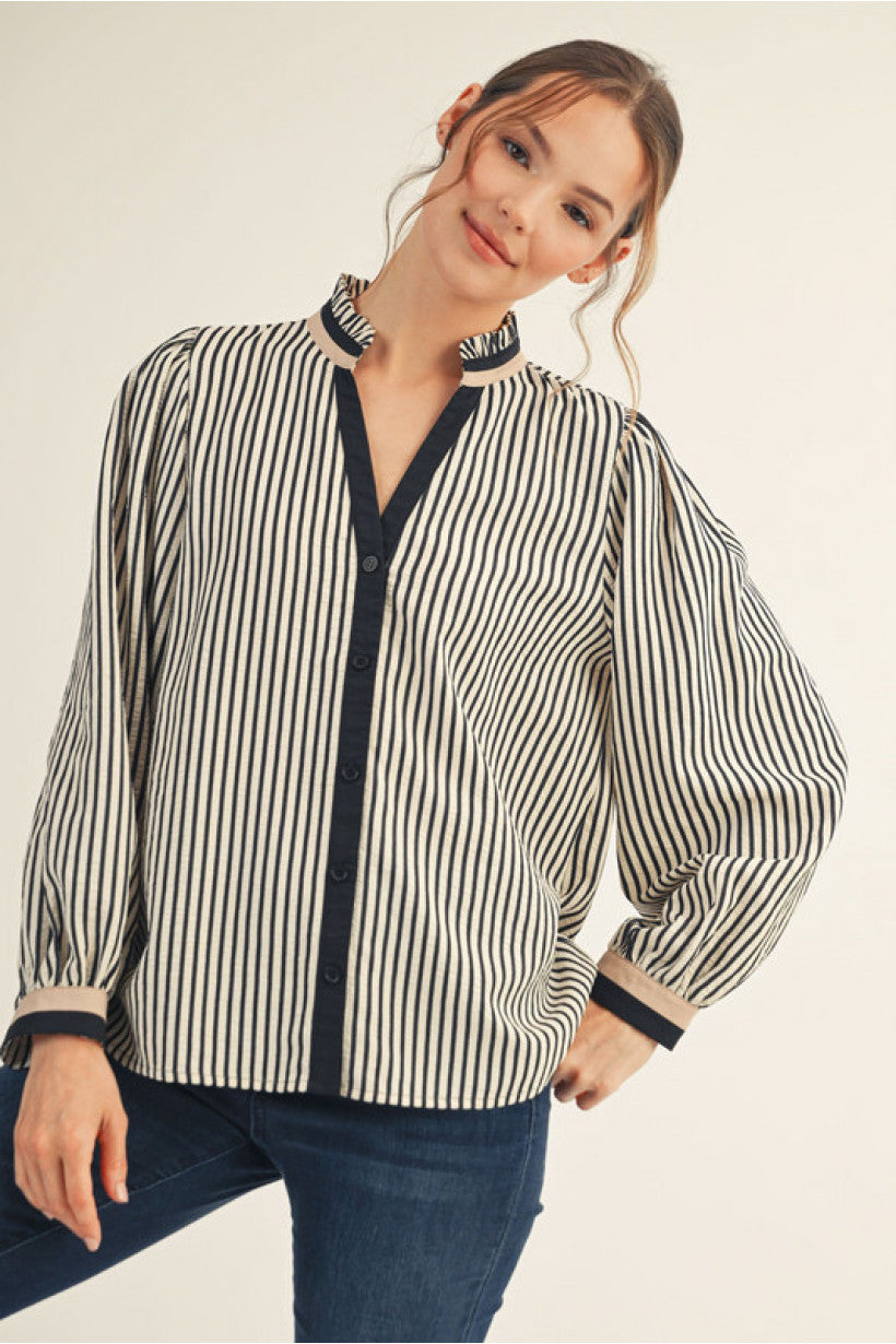 The Blair Stripe Blouse